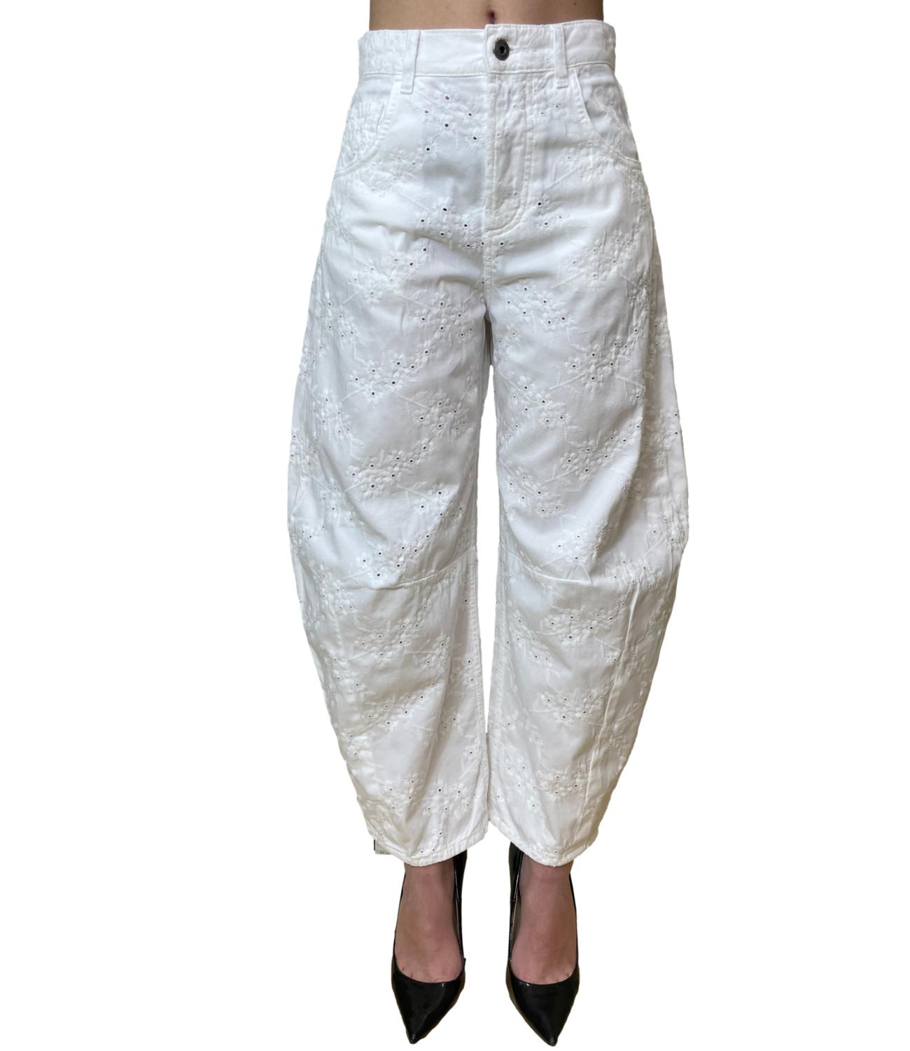 Liu Jo Pantalone Bianco Lana Donna