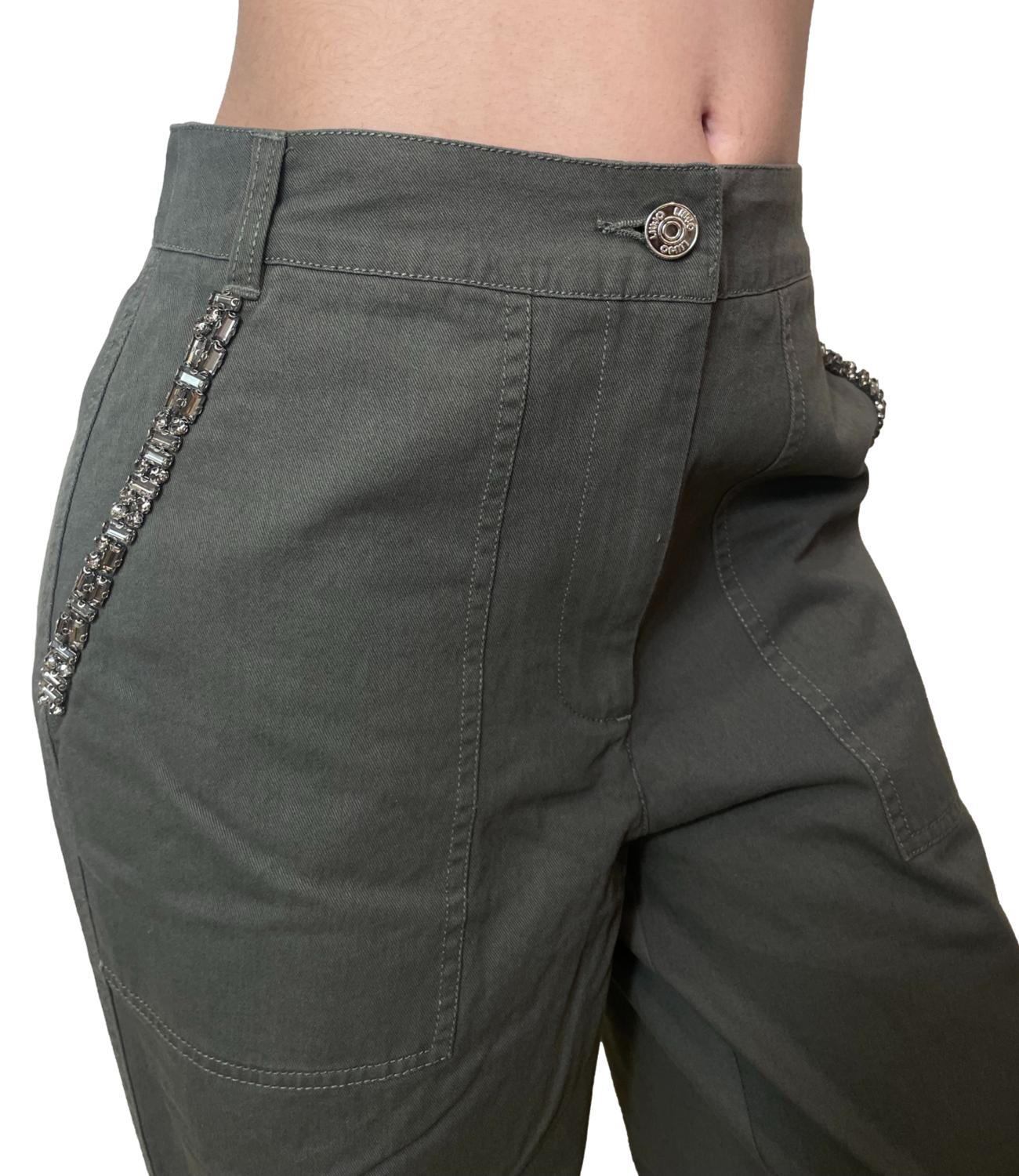 Liu Jo Pantalone Dark Olive Donna