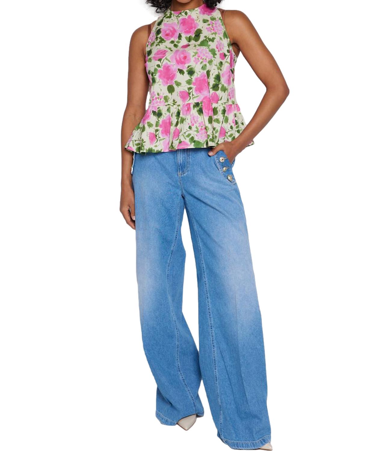 Liu Jo Top Naive Roses Donna