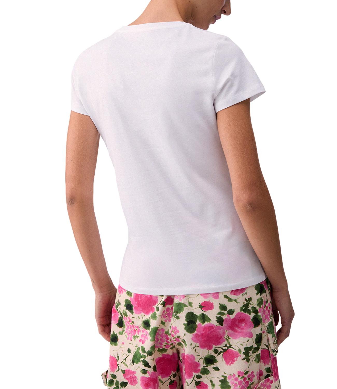 Liu jo T-Shirt da Donna - Bco Liujo Naive Rose - Wa6493js923