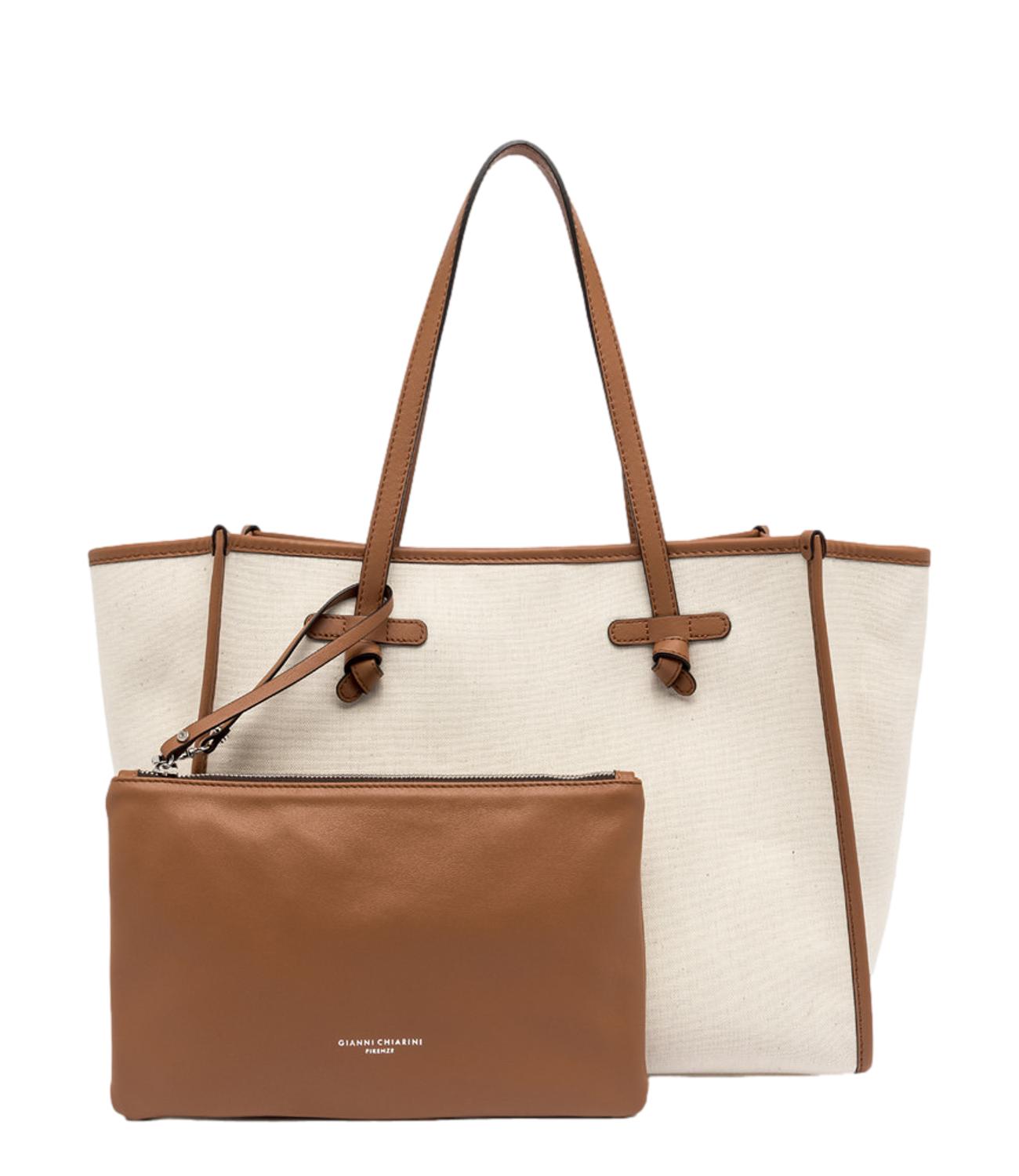 MARCELLA by GIANNI CHIARINI borsa panna/corda/caramel donna