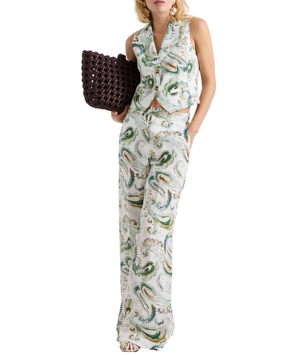 Marella Pantalone Mlldomino Bianco Ottico Donna
