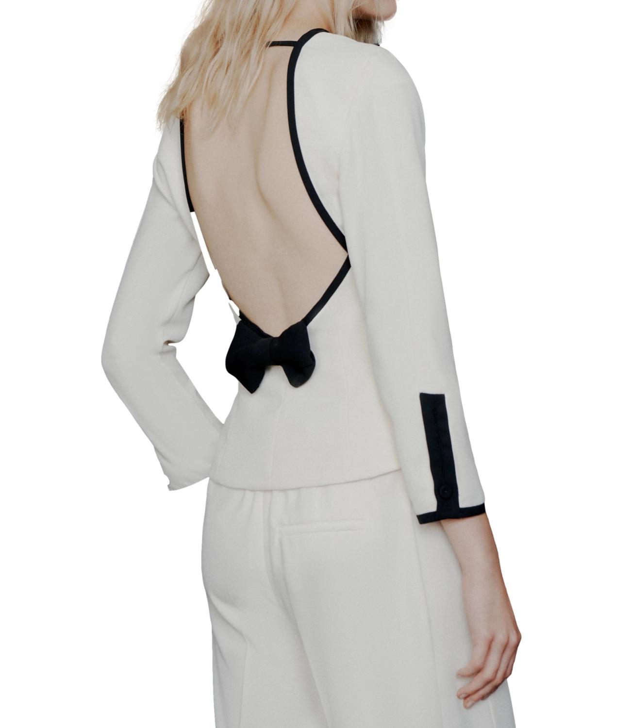 Marella Art.365 Camicia Mltscacco Bianco Lana Donna