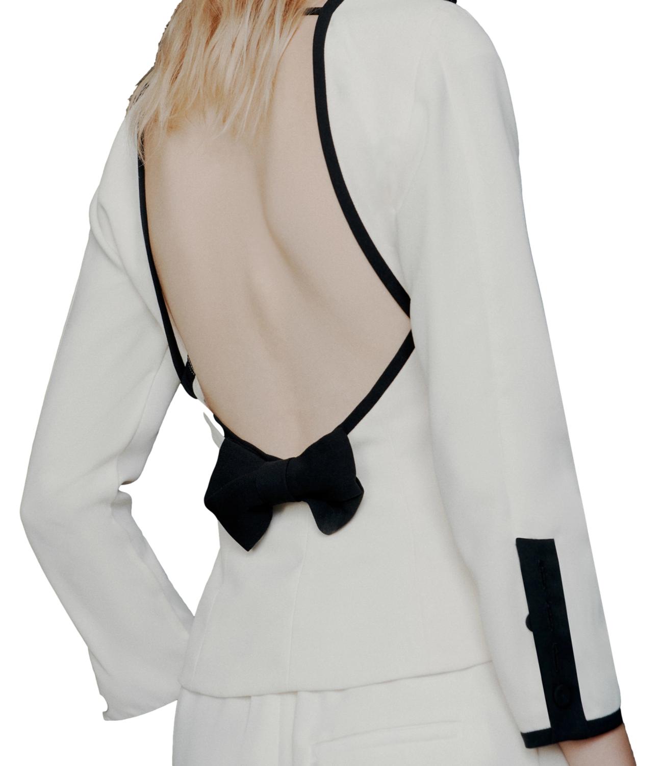 Marella Art.365 Camicia Mltscacco Bianco Lana Donna