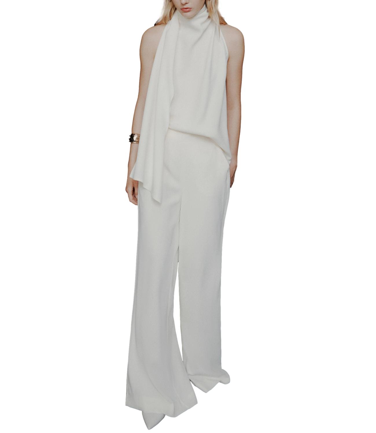 Marella Art.365 Pantalone Mltcampo Bianco Lana Donna