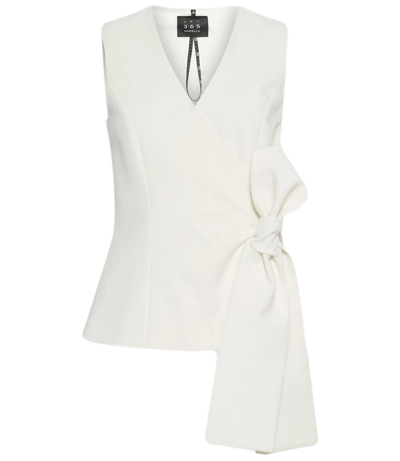 Marella Art.365 Top Mltlirica Bianco Lana Donna