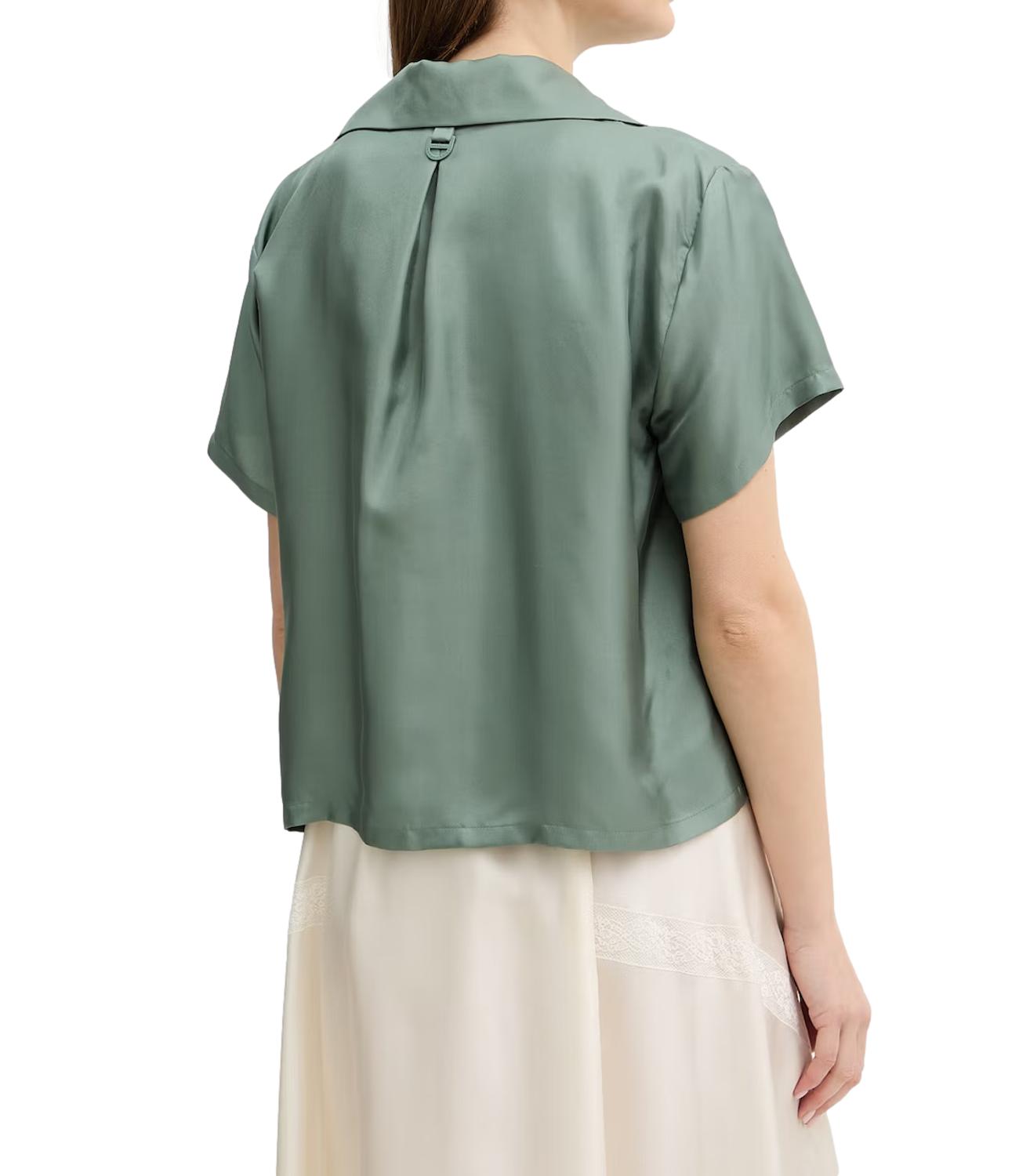 Marella Monochrome Camicia Mlmsegnale Verde Donna