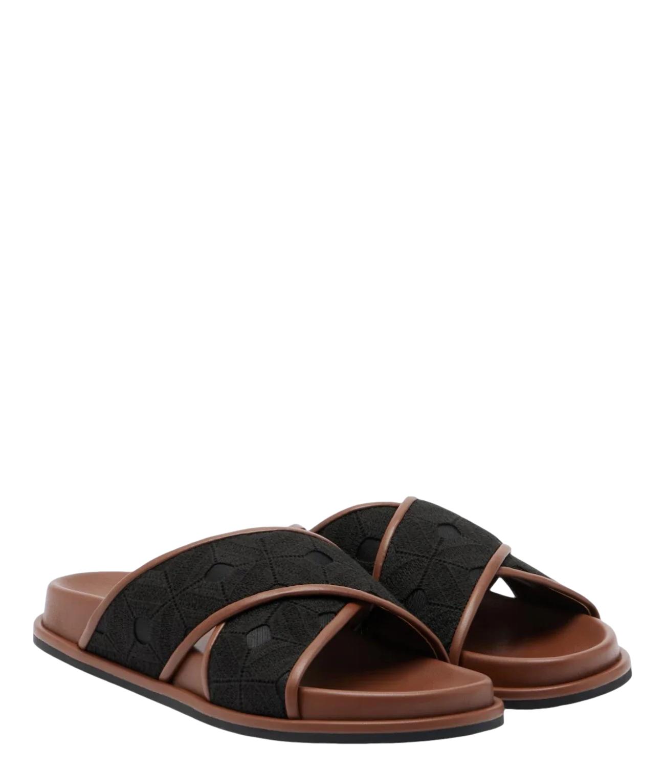 Max Mara Beachwear Sandalo Bchpeonie Nero Donna