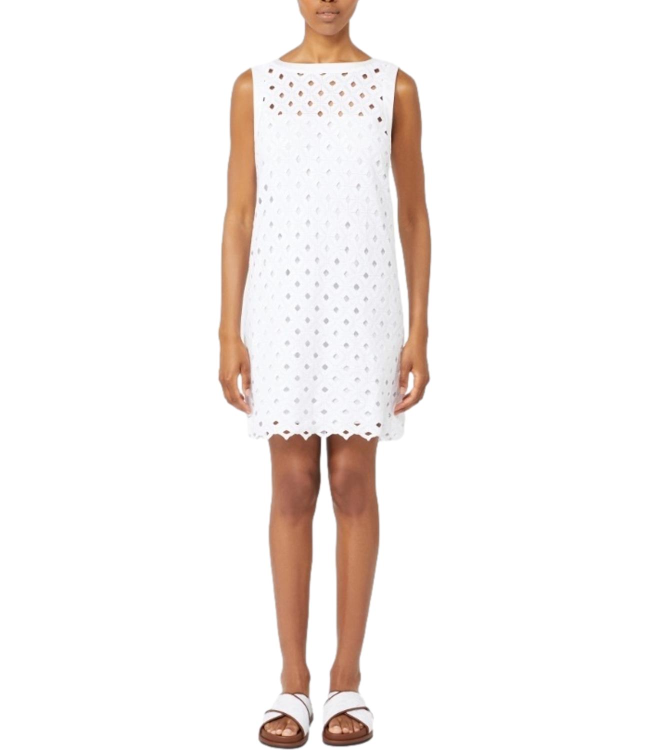 Max Mara Beachwear Abito Bchpesi Bianco Ottico Donna