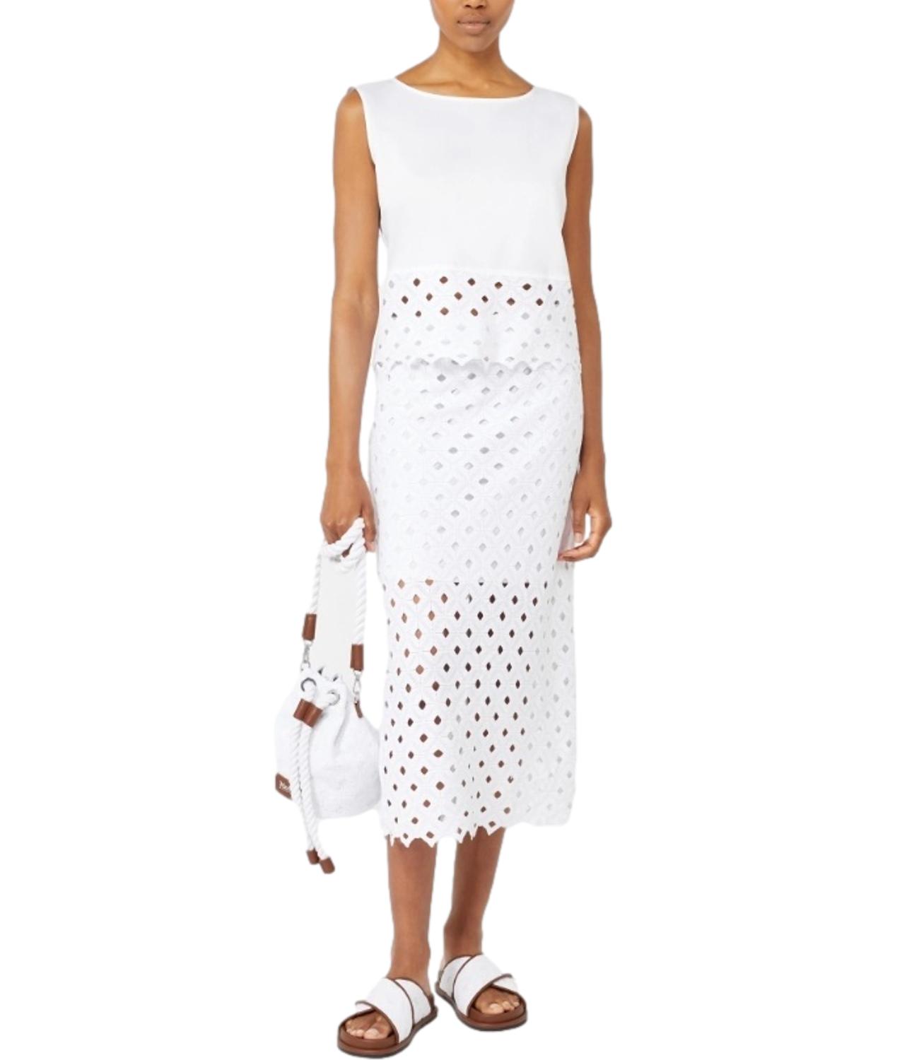 Max Mara Beachwear Gonna Bchzorro Bianco Ottico Donna