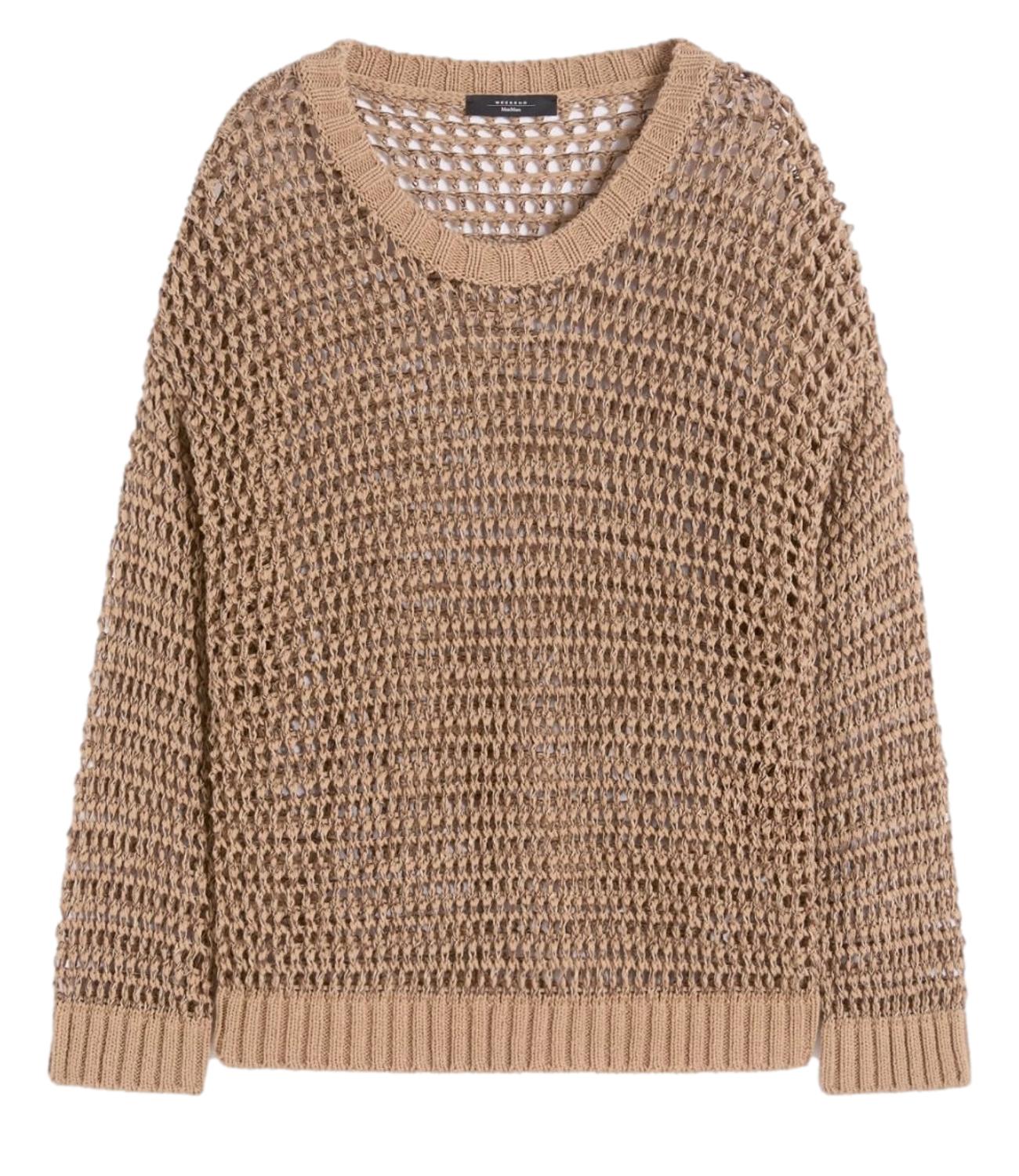 MAX MARA WEEKEND maglia Wkdonirica cuoio donna