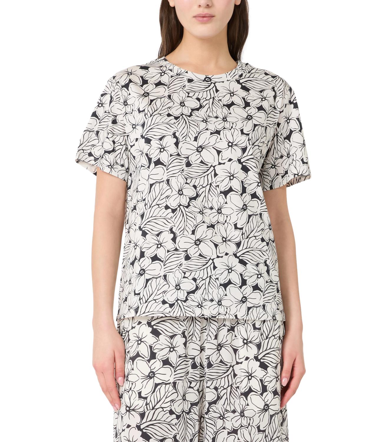 Max Mara Weekend T-Shirt da Donna - Des.fiore Hawaii - 2615971022600