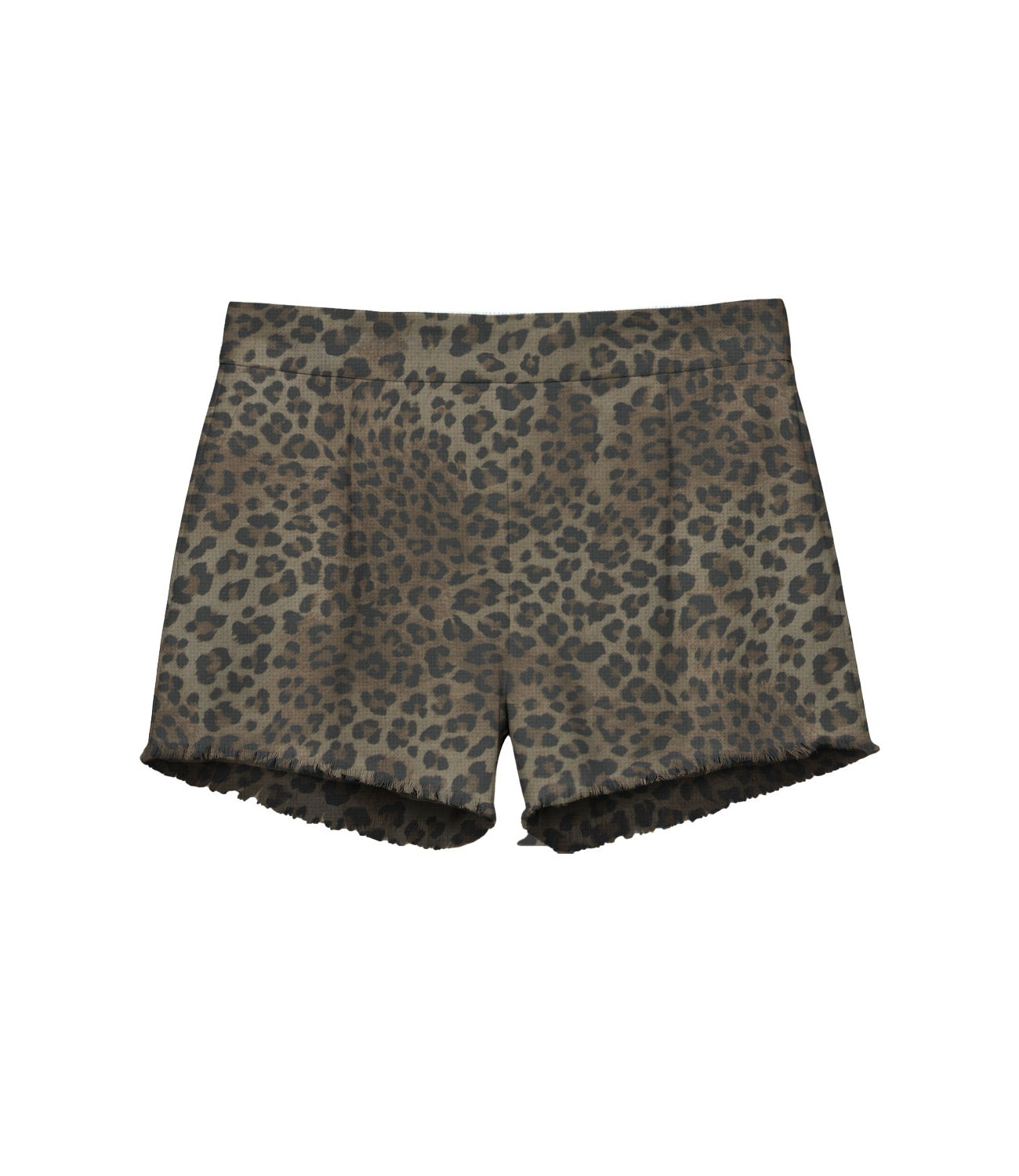 Mc2 Saint Barth Short da Donna - Linen Sand Leopard 19 Fringe - Amn0001