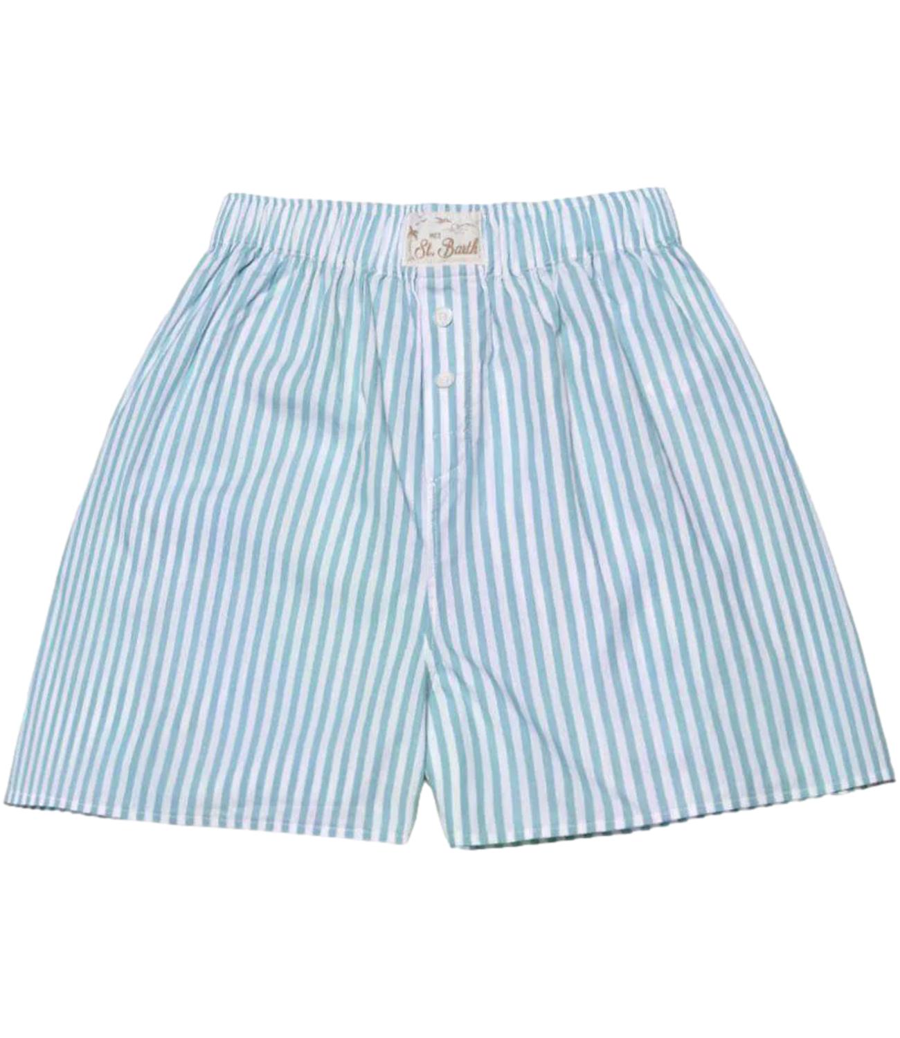 Mc2 Saint Barth Short da Donna - Cotton Sb Stripes V 53 Emb