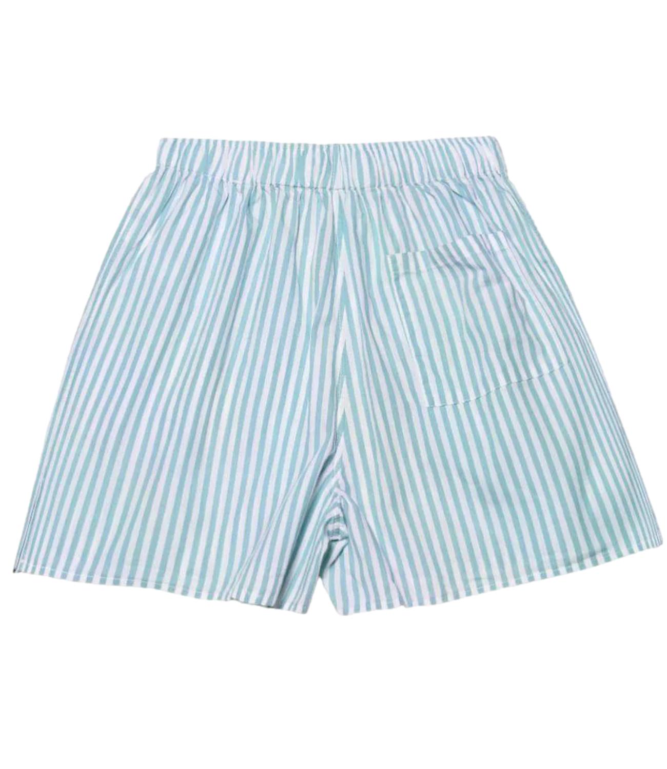 Mc2 Saint Barth Short da Donna - Cotton Sb Stripes V 53 Emb