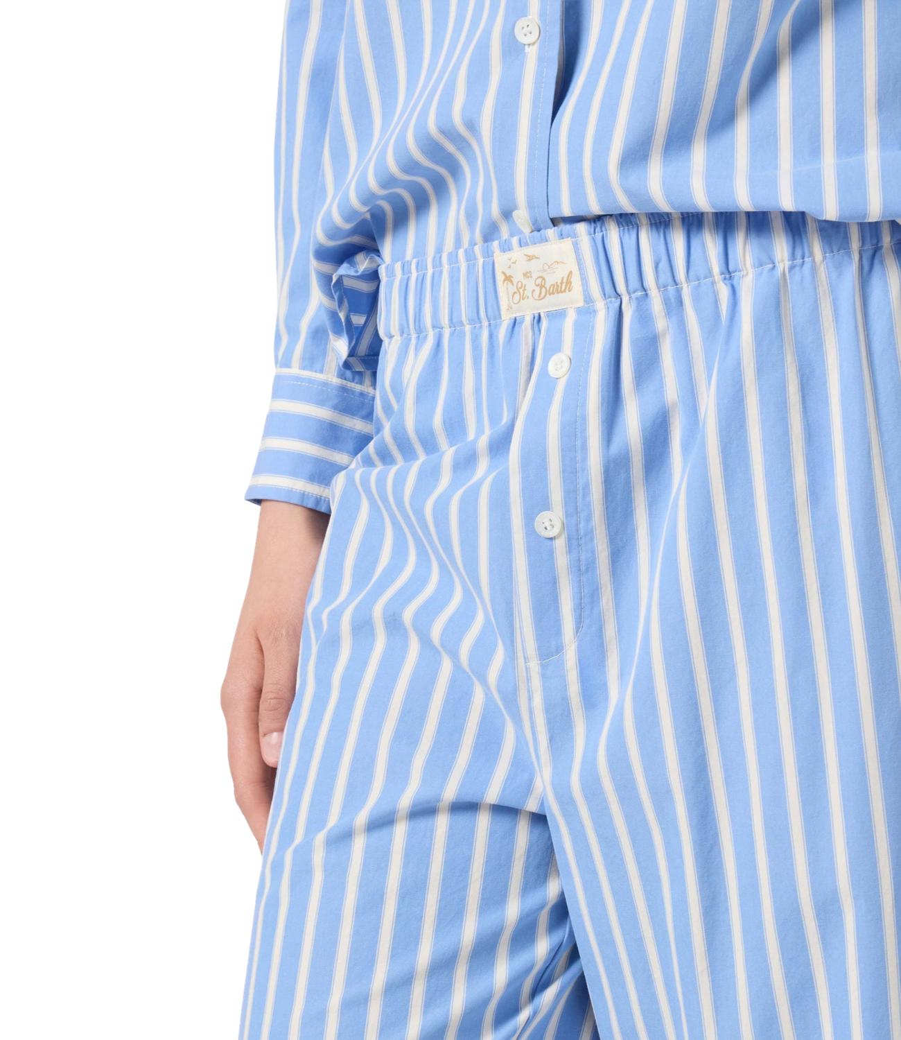 Mc2 Saint Barth Pantalone da Donna - Cotton Stripes Tiny Mini V 31 - Doh0001