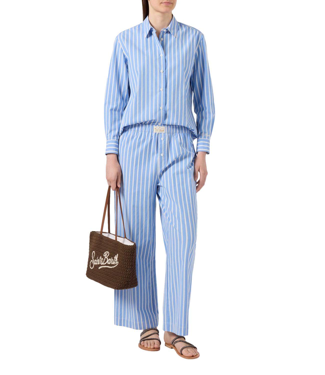 Mc2 Saint Barth Pantalone da Donna - Cotton Stripes Tiny Mini V 31 - Doh0001