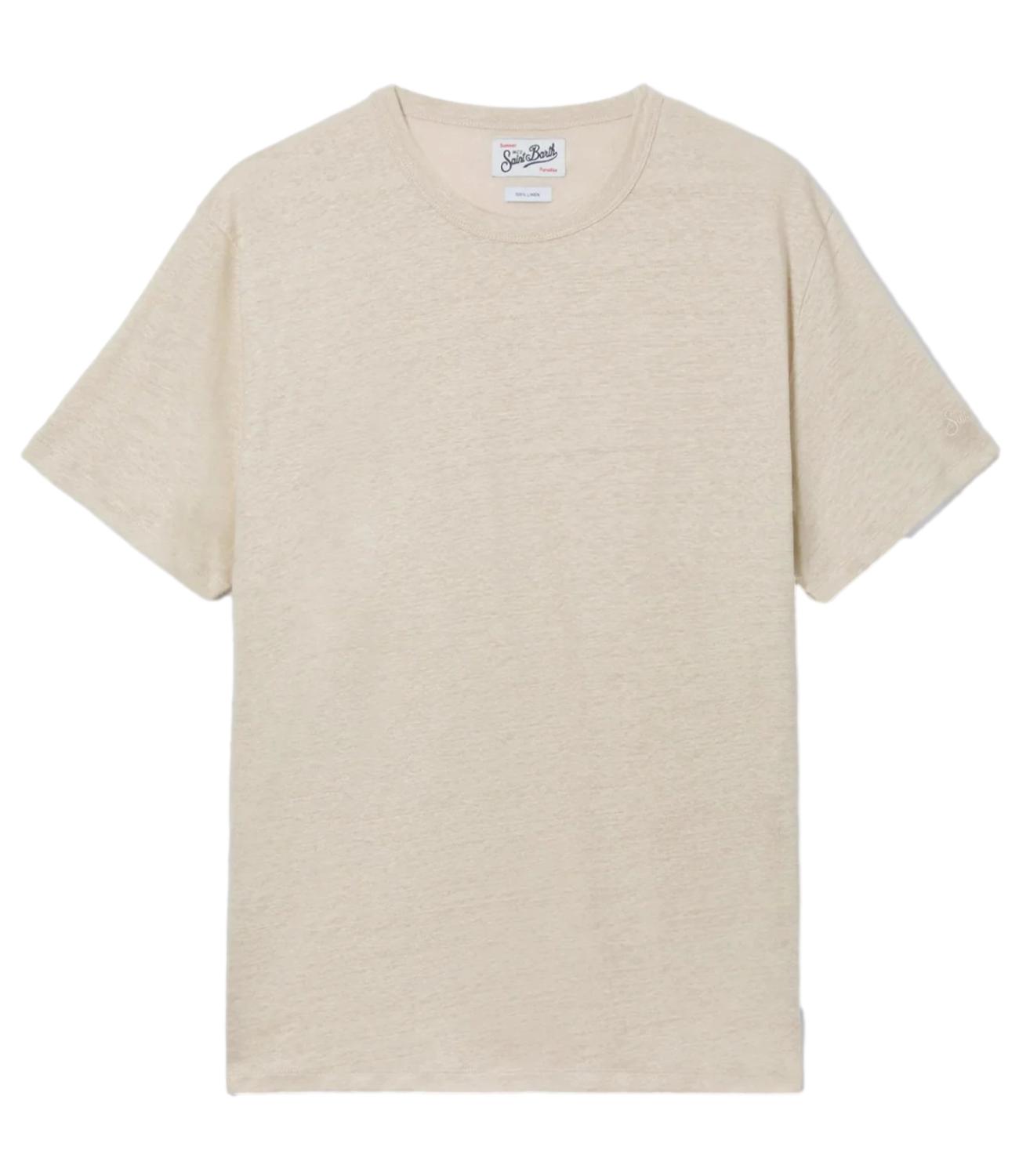 Mc2 Saint Barth T-Shirt da Uomo - Linen 10h Grain - Ecs0003