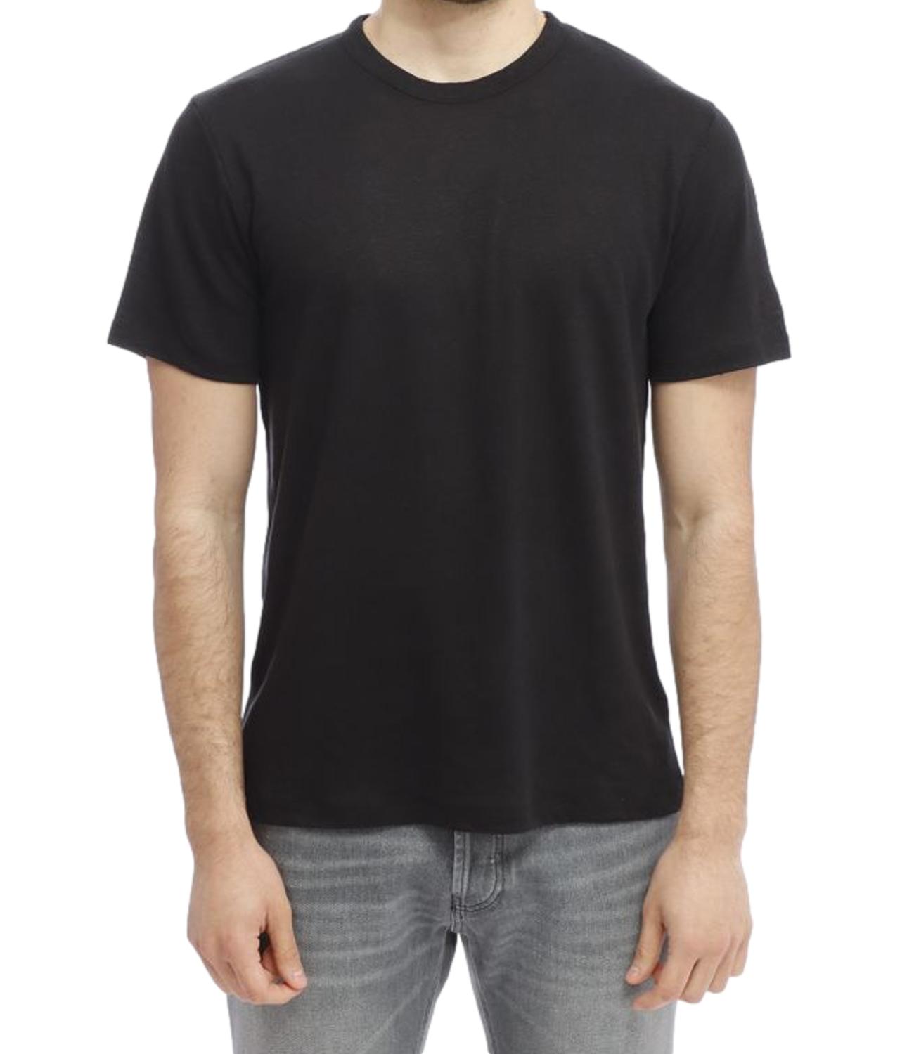 Mc2 Saint Barth T-Shirt da Uomo - Linen 00 Black - Ecs0003