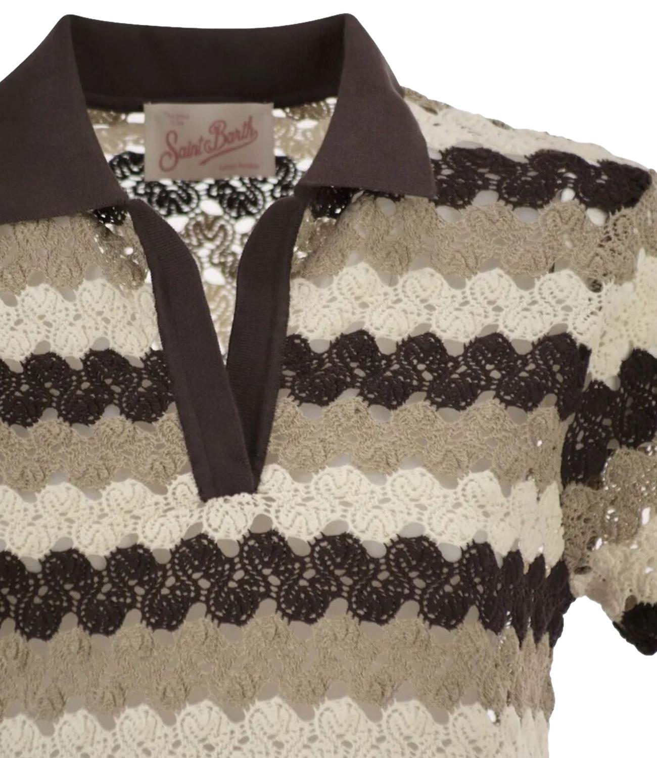 Mc2 Saint Barth Polo da Donna - Crochet Stripes Wave 1810 - Laa0001