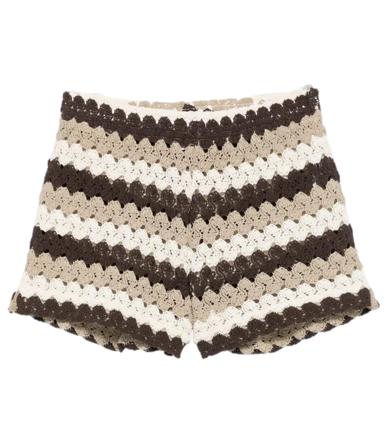 Mc2 Saint Barth Short da Donna - Crochet Stripes Wave 1810 - Mea002