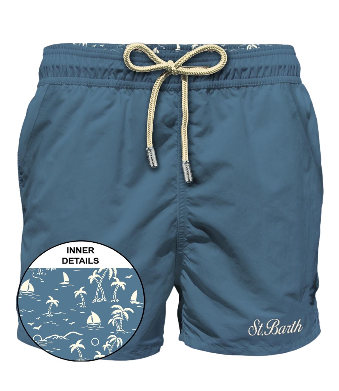 Mc2 Saint Barth Costume da Uomo - Toile 33 Dusty Blue - Patm001