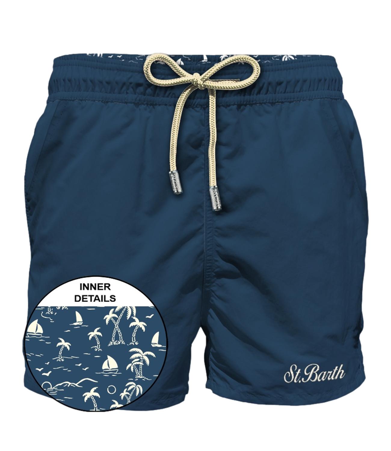 Mc2 Saint Barth Costume da Uomo - Toile 60 Marine Blue - Patm001