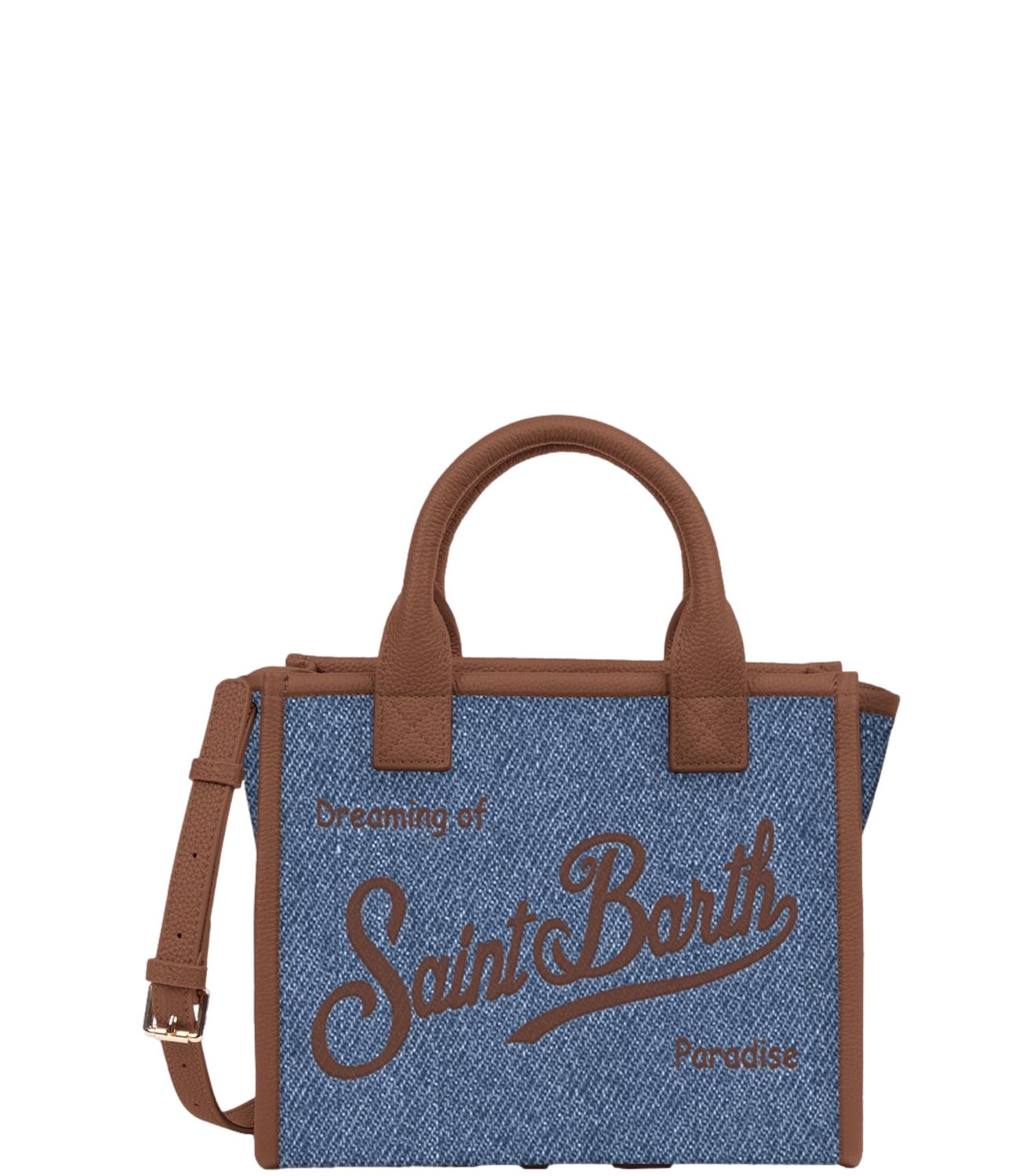 Mc2 Saint Barth Borsa da Donna - Denim Grain Leather 19 Emb - Vanmd001