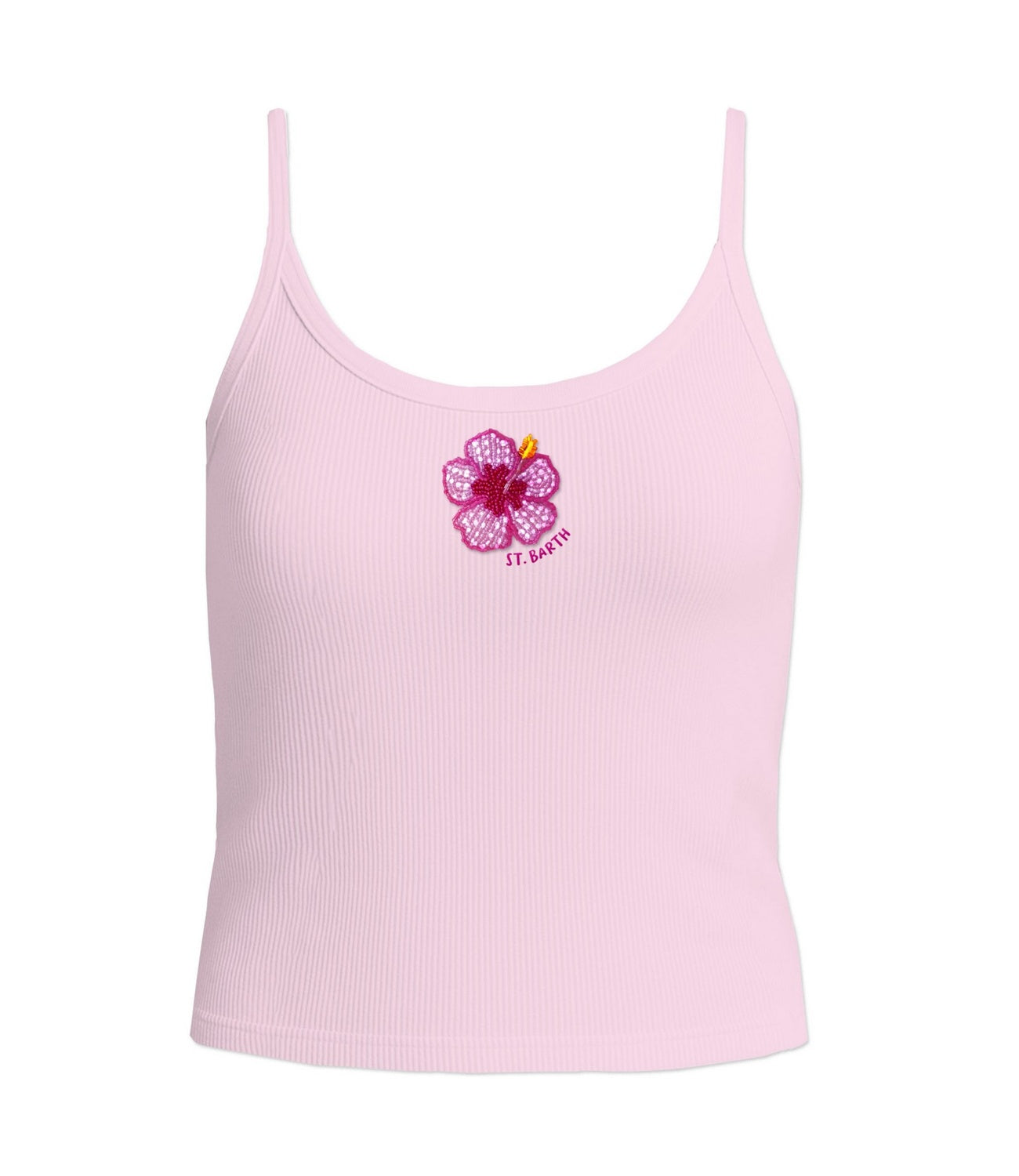 Mc2 Saint Barth Top da Donna - Rib Sb Hibiscus 20 Beads Emb - Zai0001