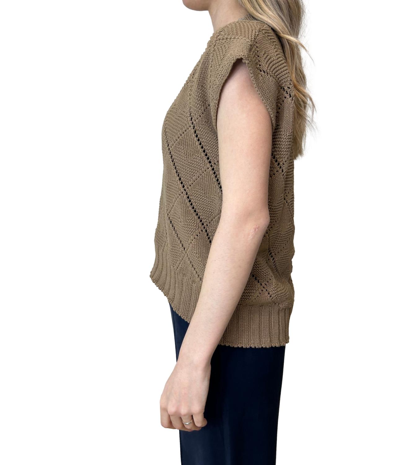 Motel Gilet Tortora Donna