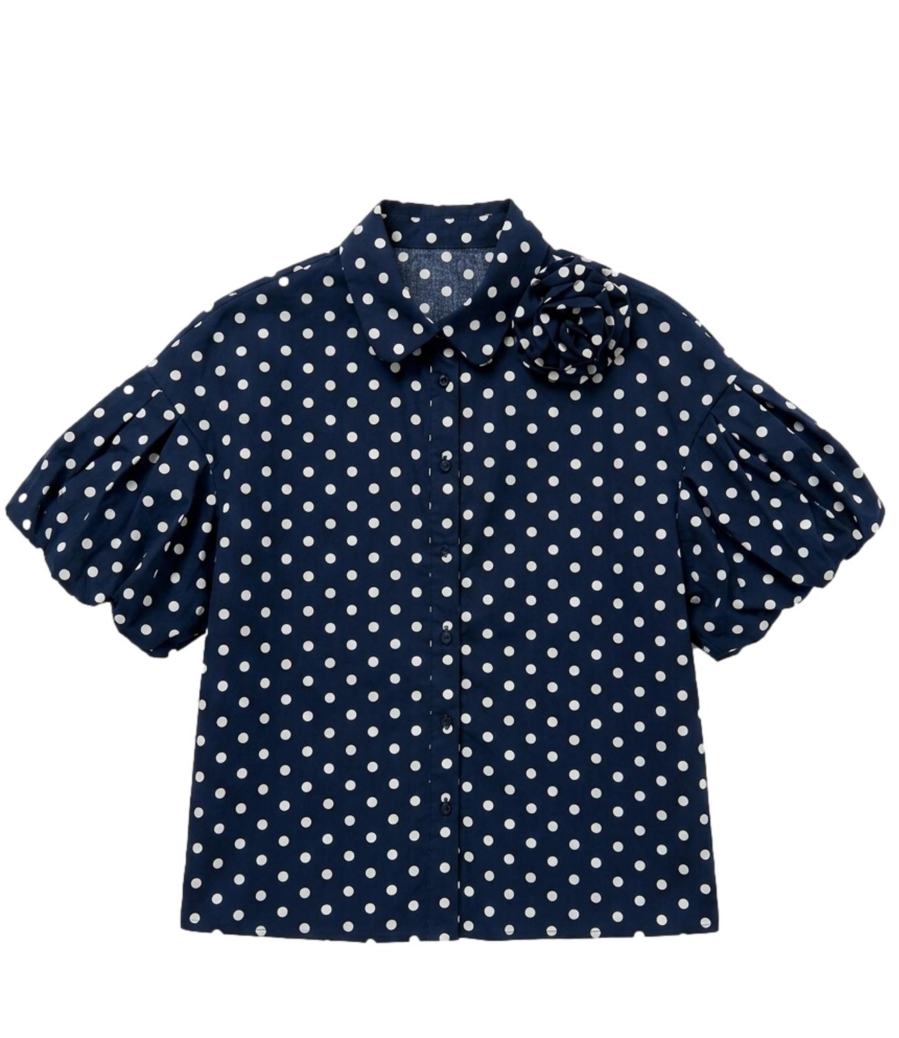 Motel Camicia da Donna - Blu/panna - C50202mo