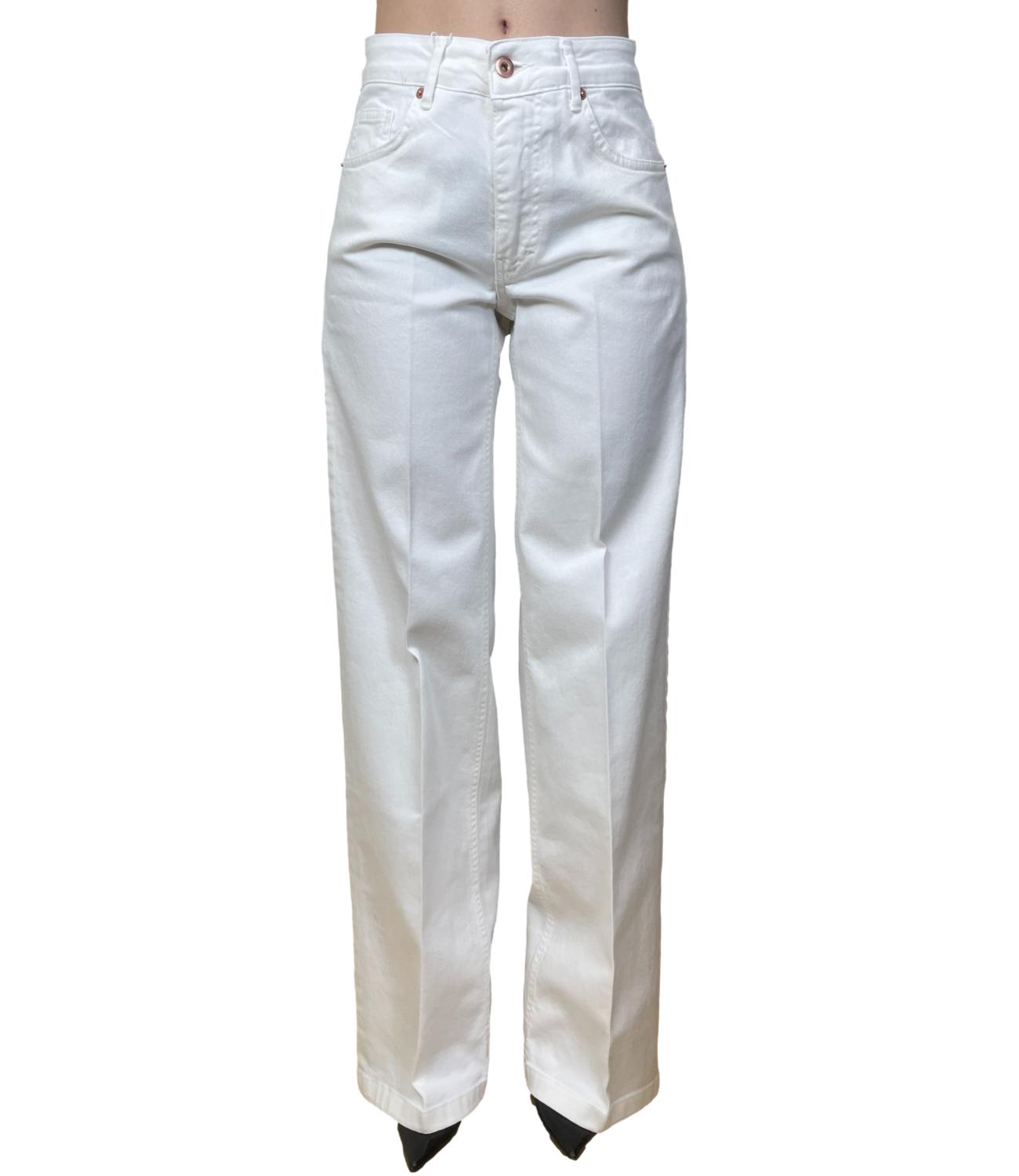 Motel Pantalone Palazzo Panna Donna