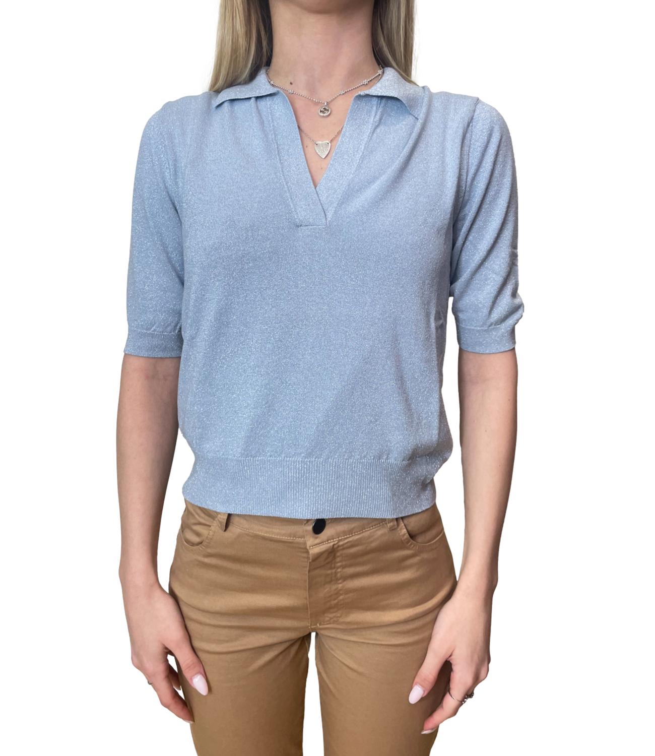 Motel Maglia Polo Lurex Maldive Donna