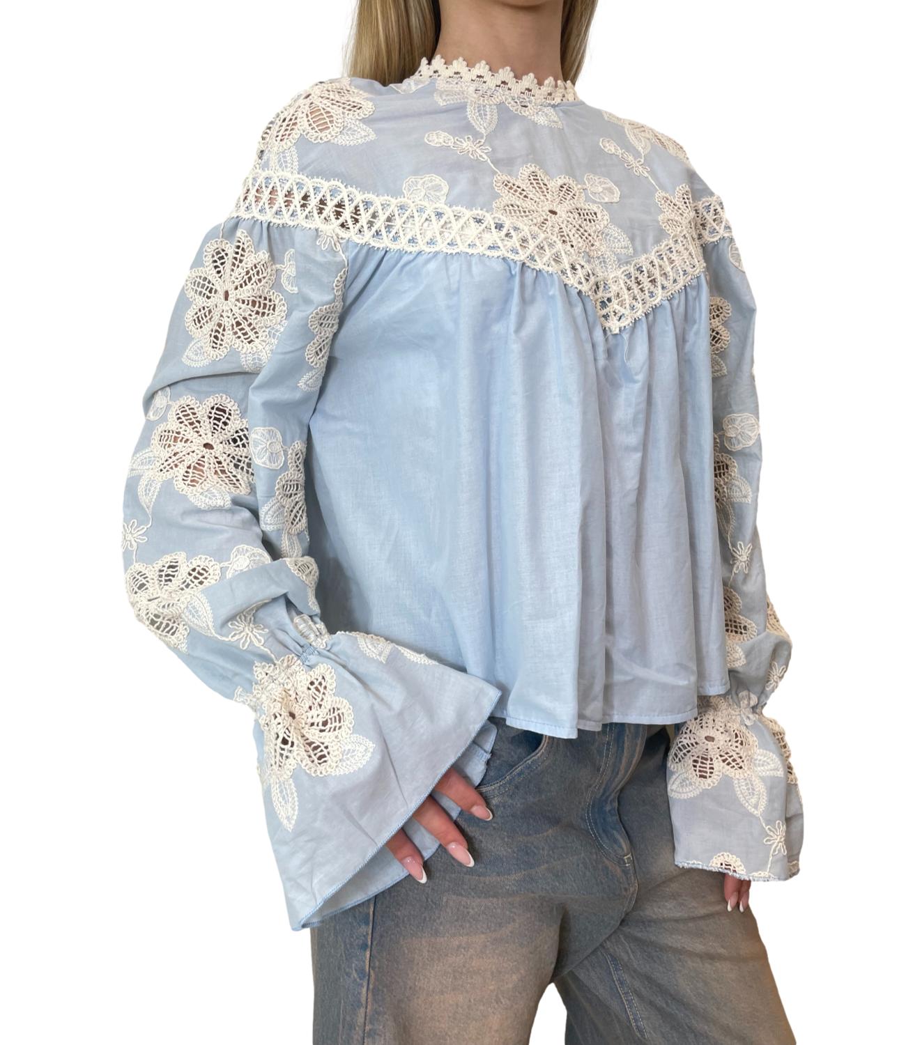 Motel Camicia Celeste Donna