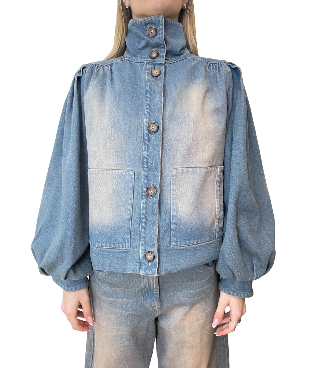 Motel Giacca Denim Salmone Donna