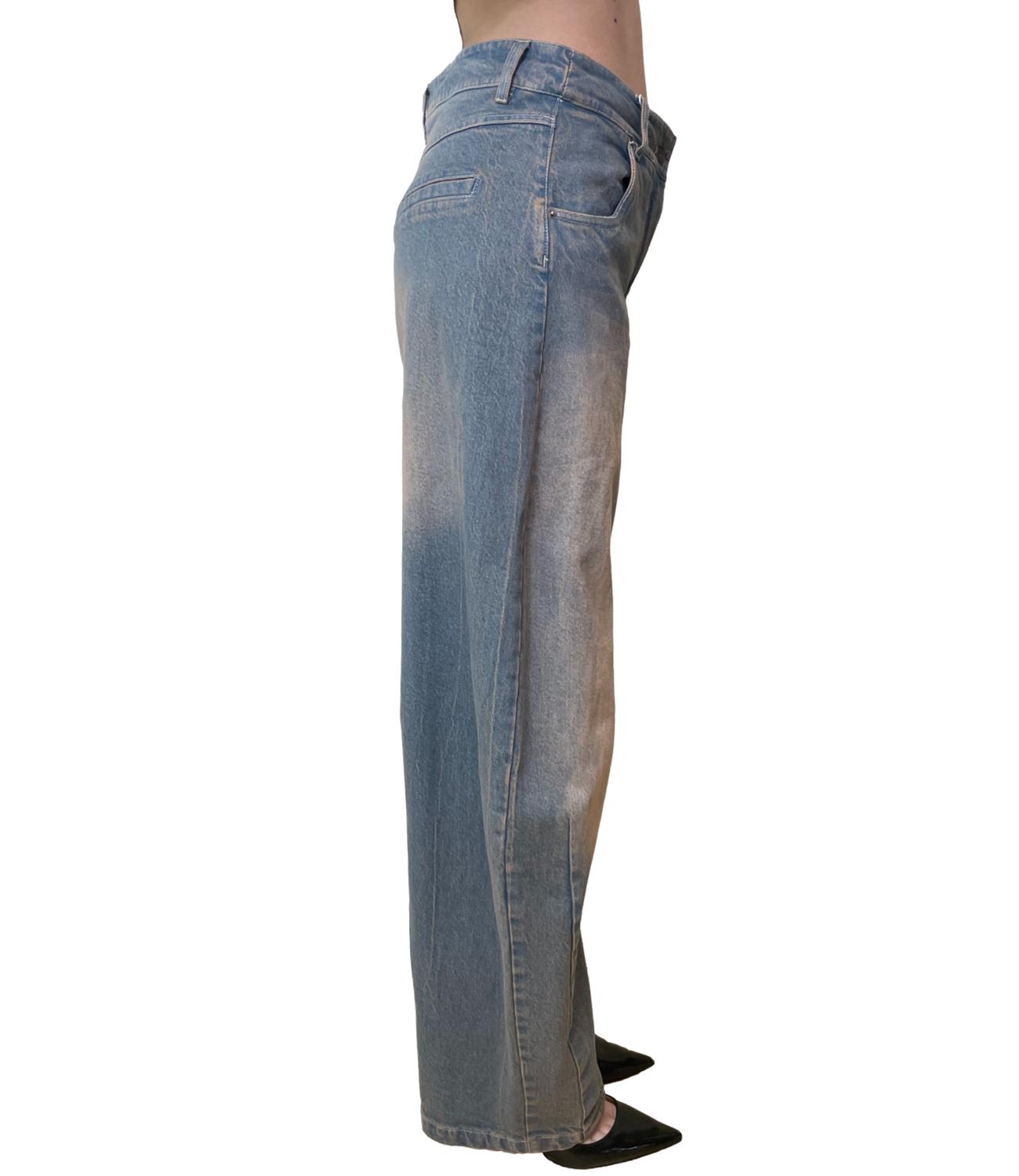 Motel Pantalone Denim Salmone Donna