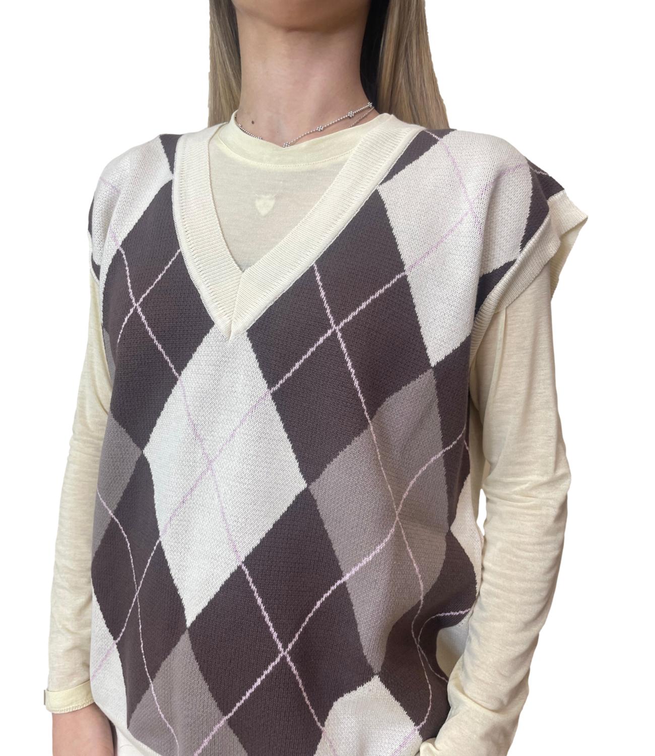 Motel Gilet Rombi Panna Donna