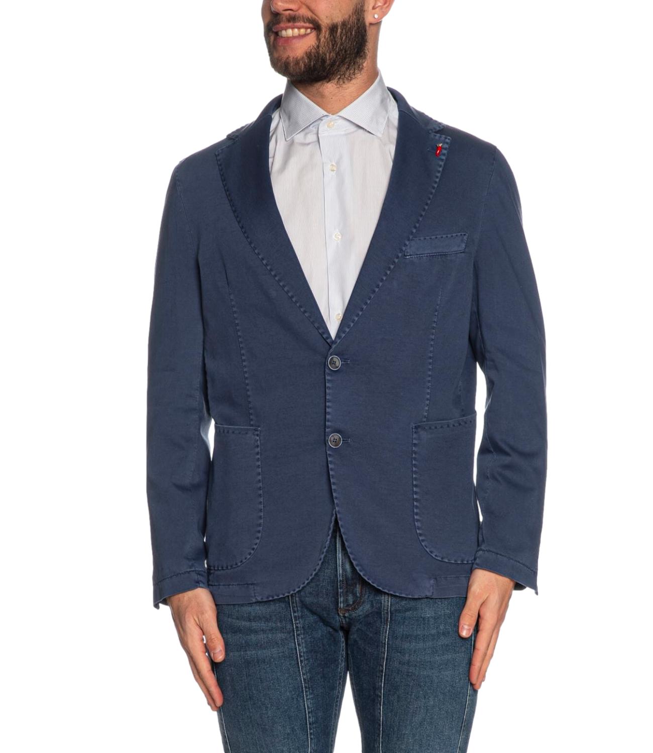 Mulish Giacca blu indaco vintage due bottoni