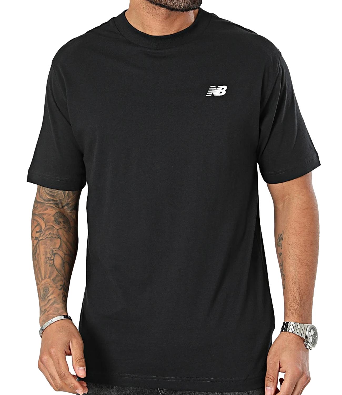 New Balance T-Shirt da Uomo - Black - Mt41509