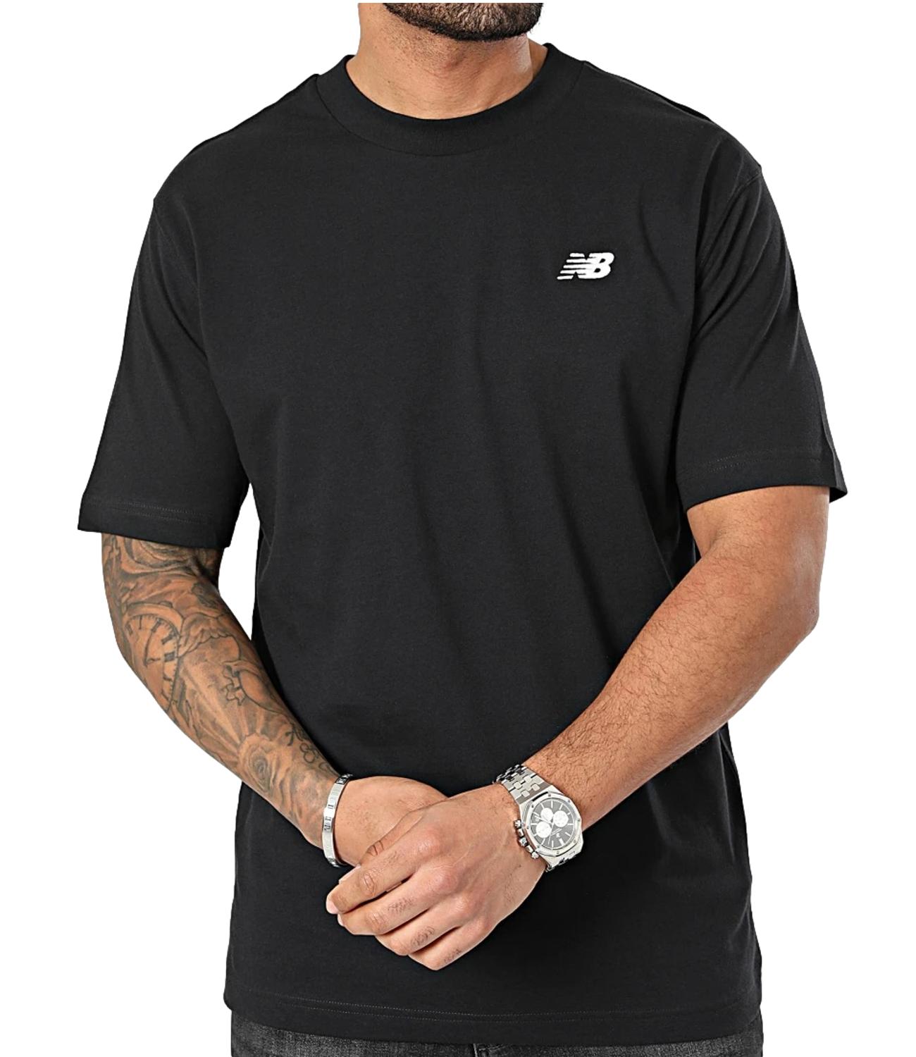 New Balance T-Shirt da Uomo - Black - Mt41509