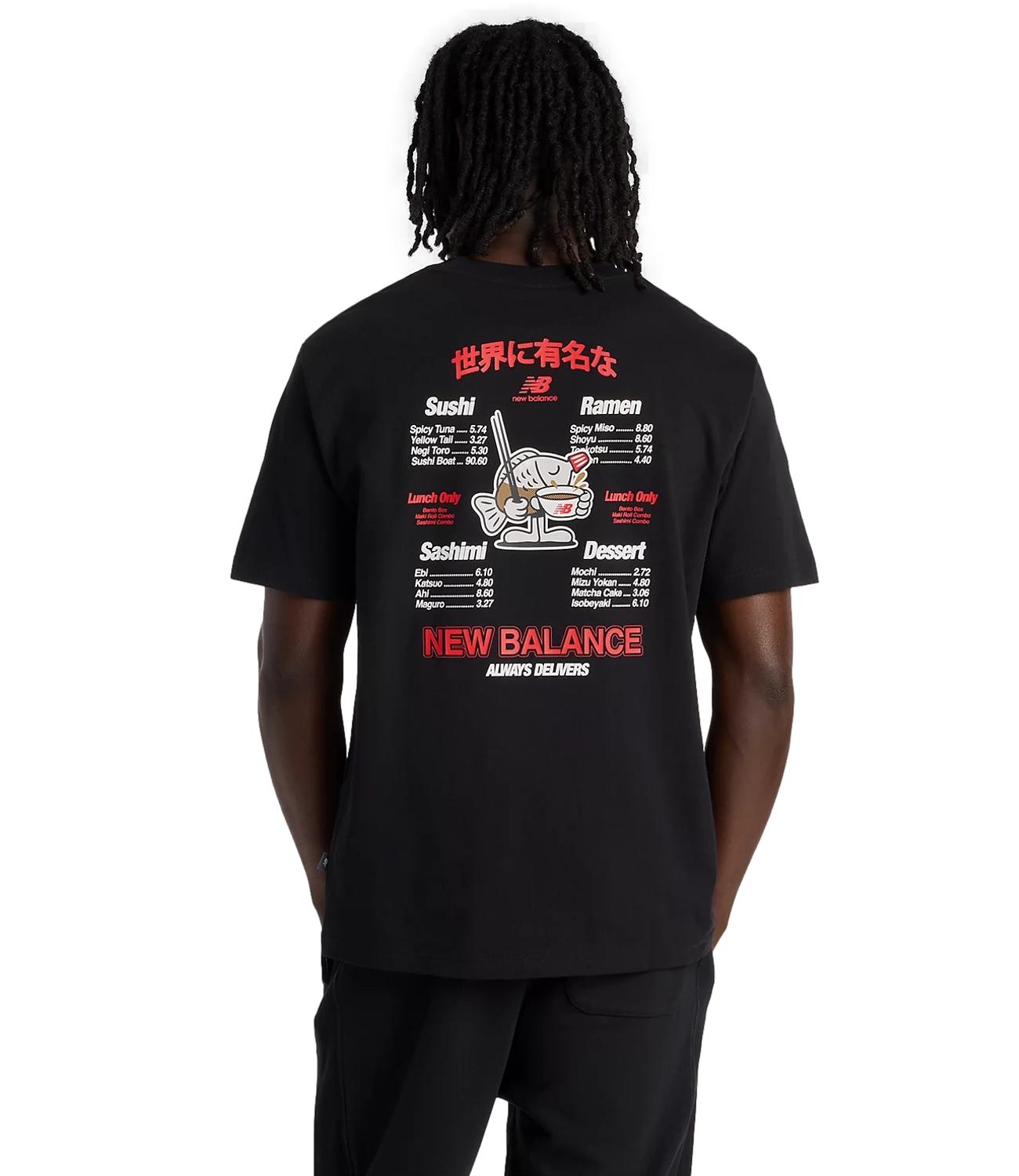 New Balance T-Shirt da Uomo - Black