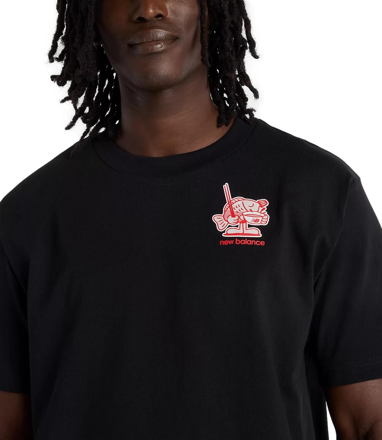 New Balance T-Shirt da Uomo - Black