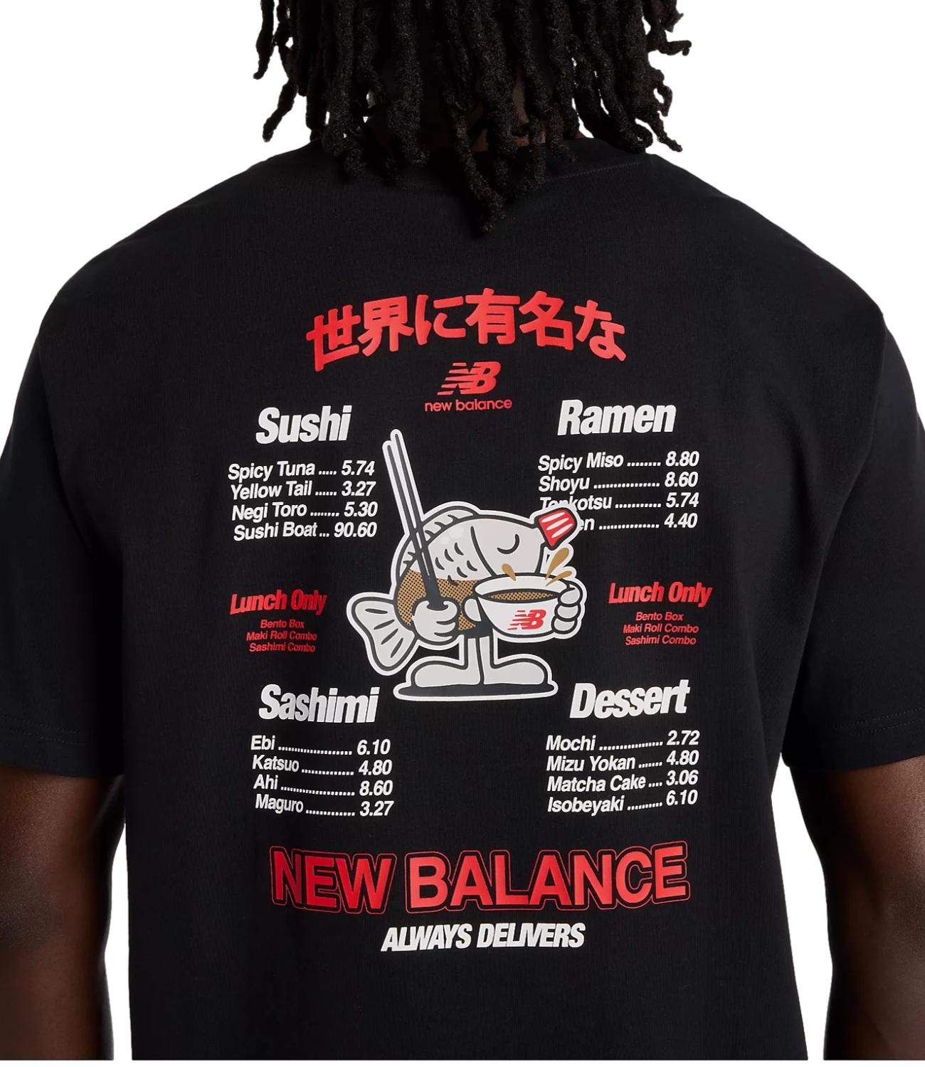 New Balance T-Shirt da Uomo - Black