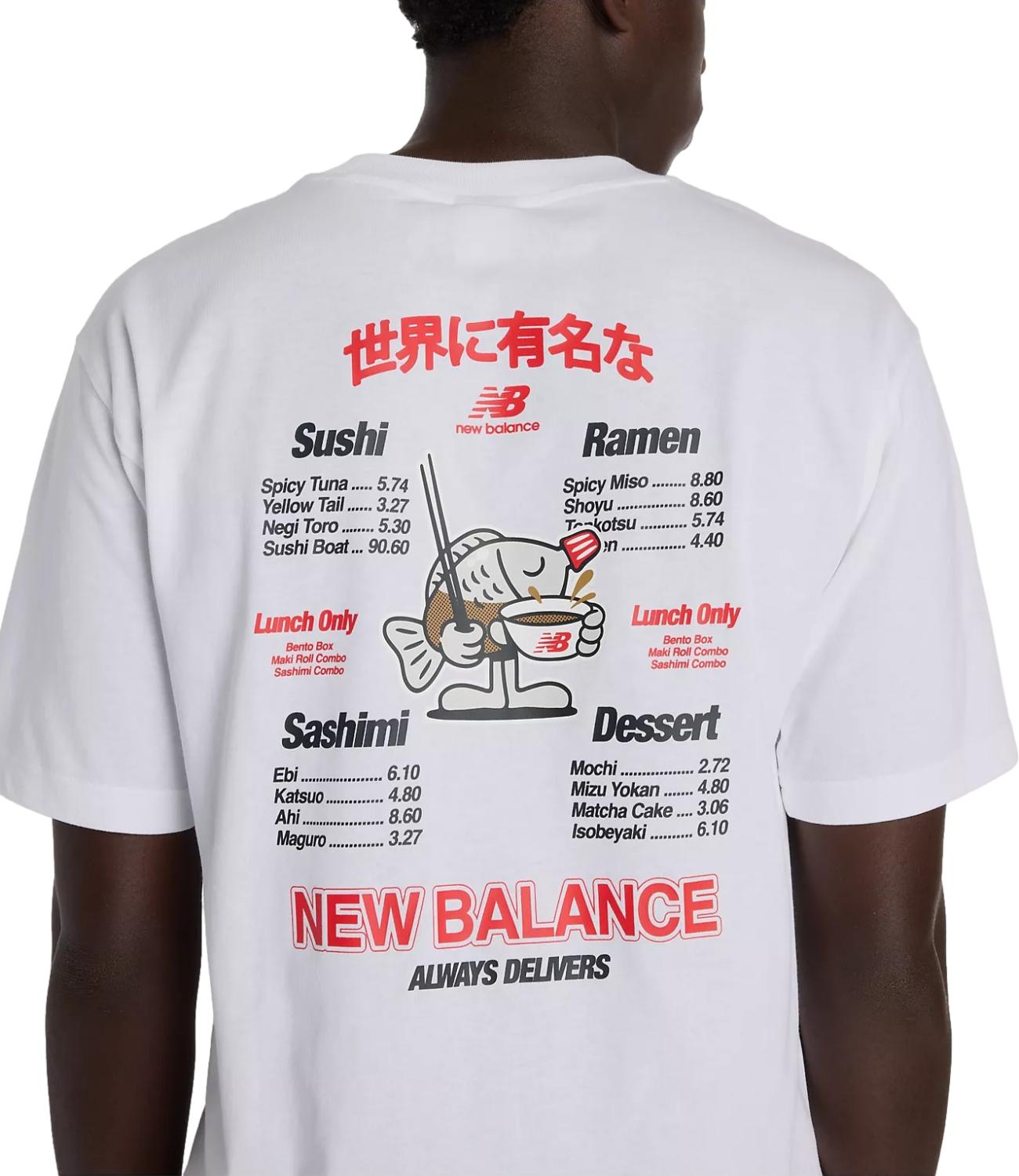 New Balance T-Shirt da Uomo - White