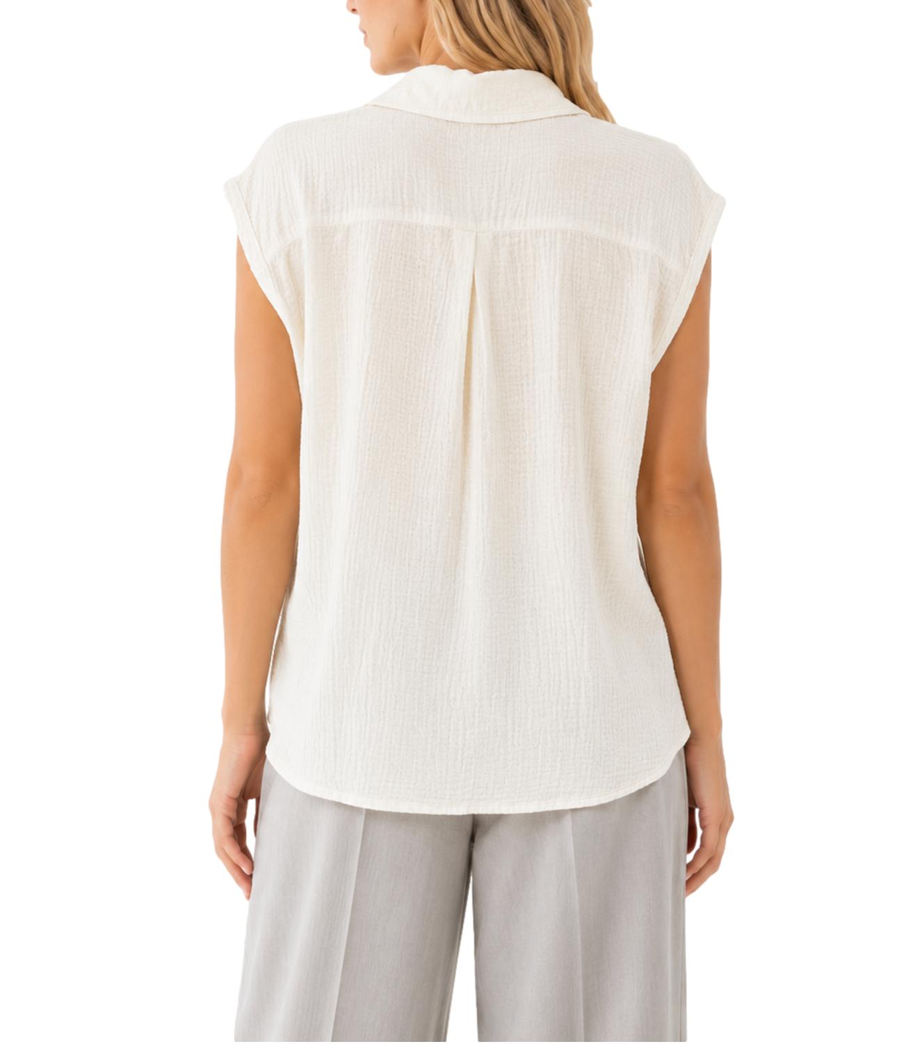 Philia Loft Camicia da Donna - Panna - D02n1051