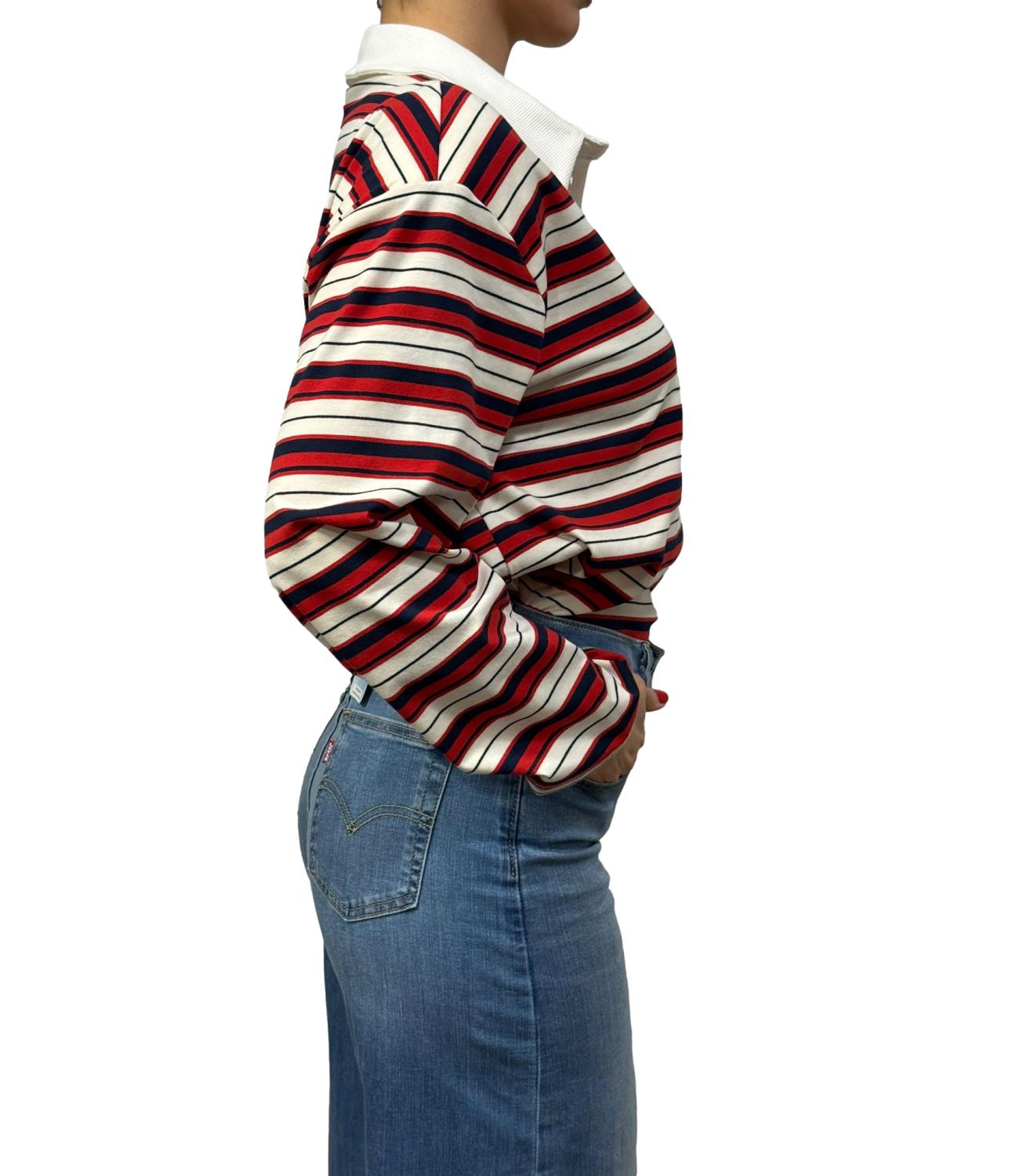 Polo riga rossa
