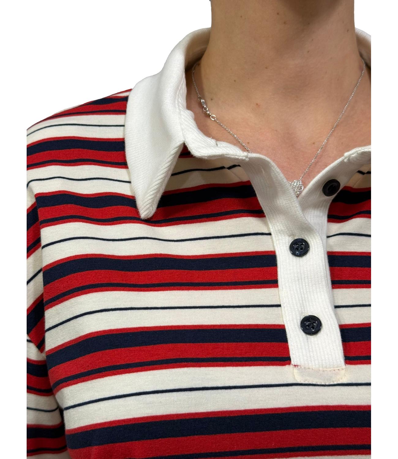 Polo riga rossa