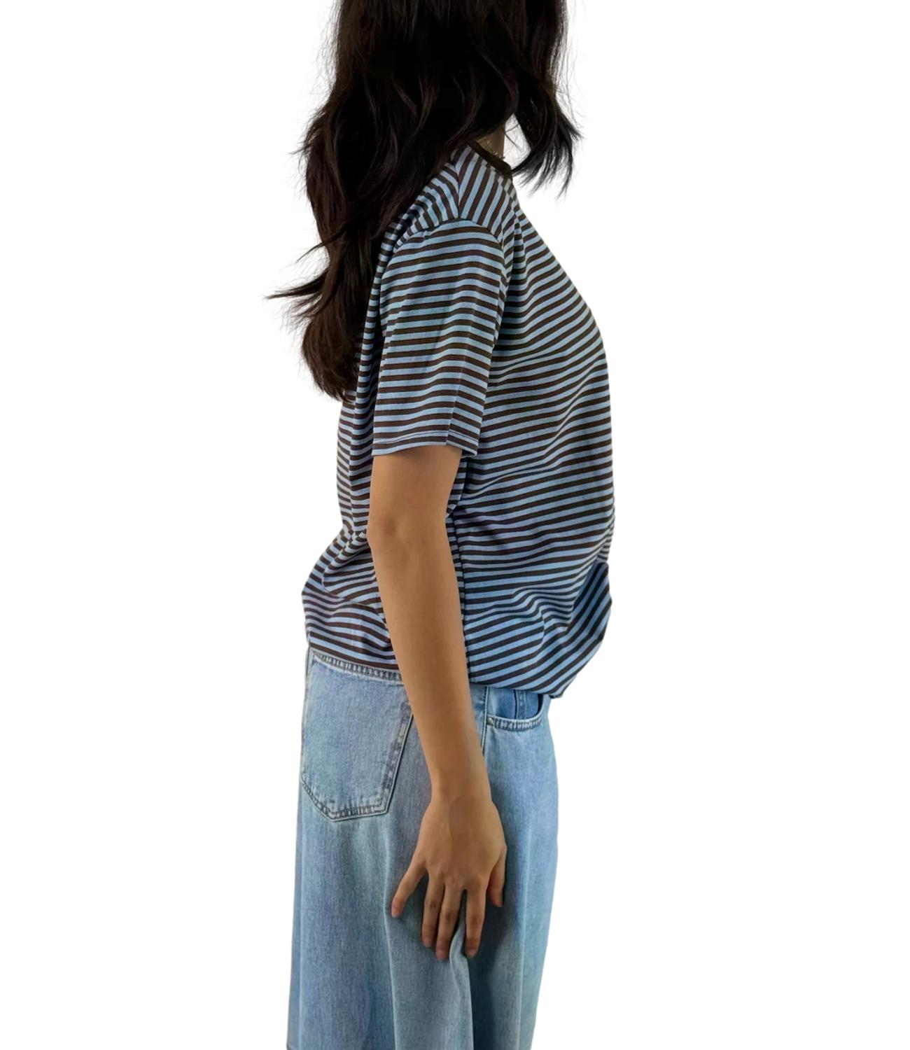Philia Loft T-Shirt da Donna - Celeste - V02f0880-Vs 205