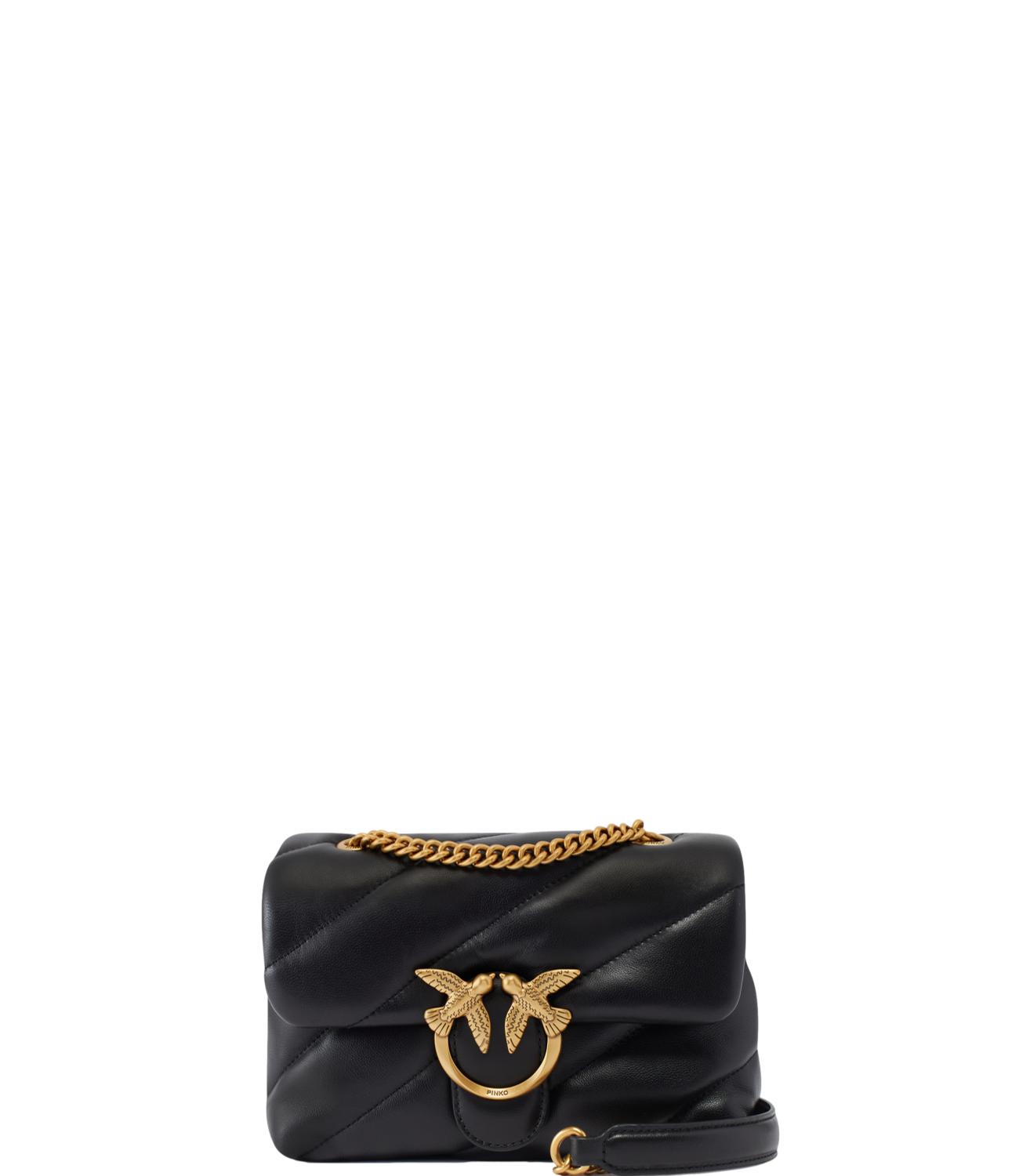 Pinko Borsa Love Puff Mini Cl Sheep Nappa Nero/Gold Donna
