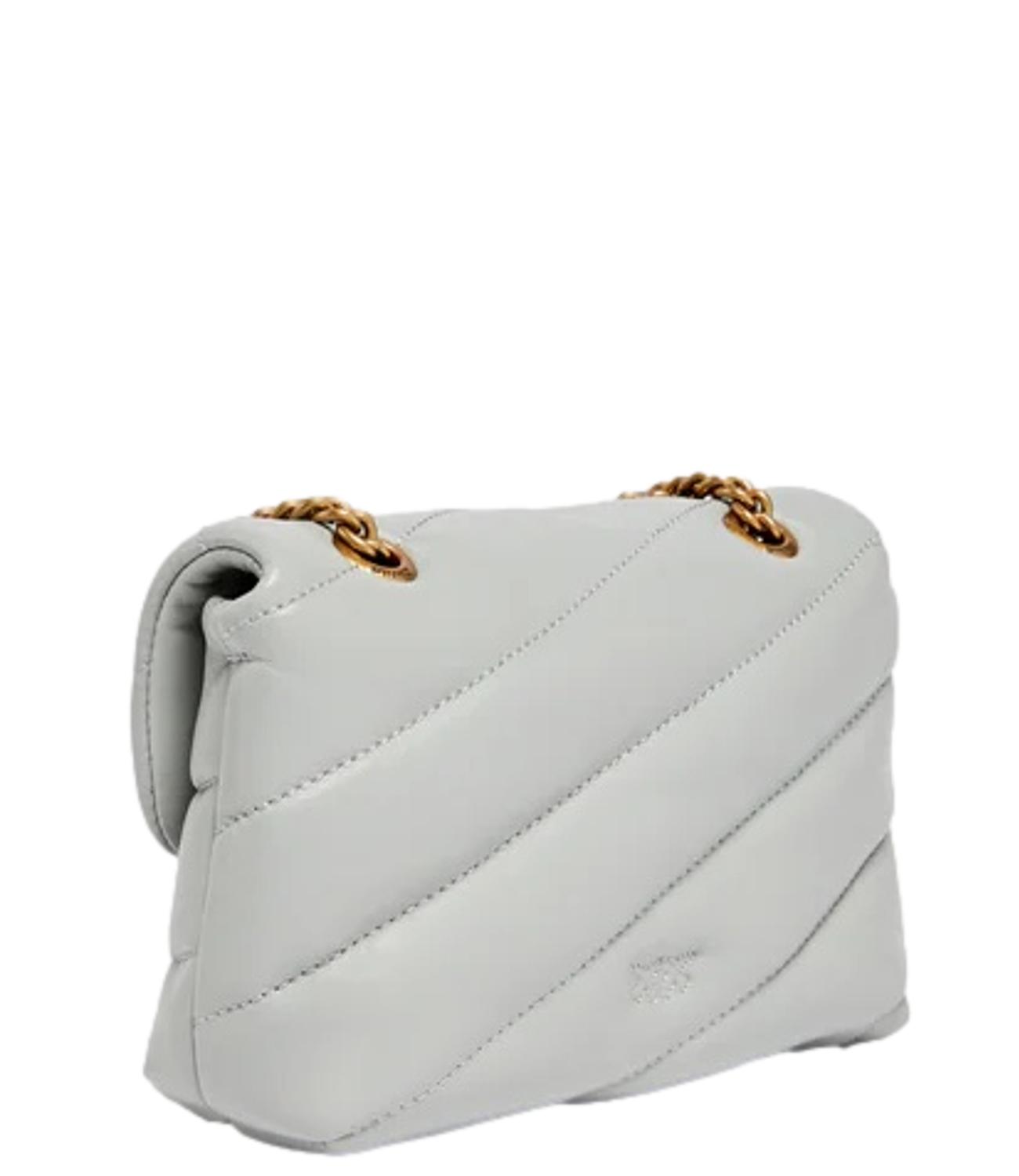 Pinko Borsa Love Puff Baby Cl Sheep Nappa Grigio Perla Donna